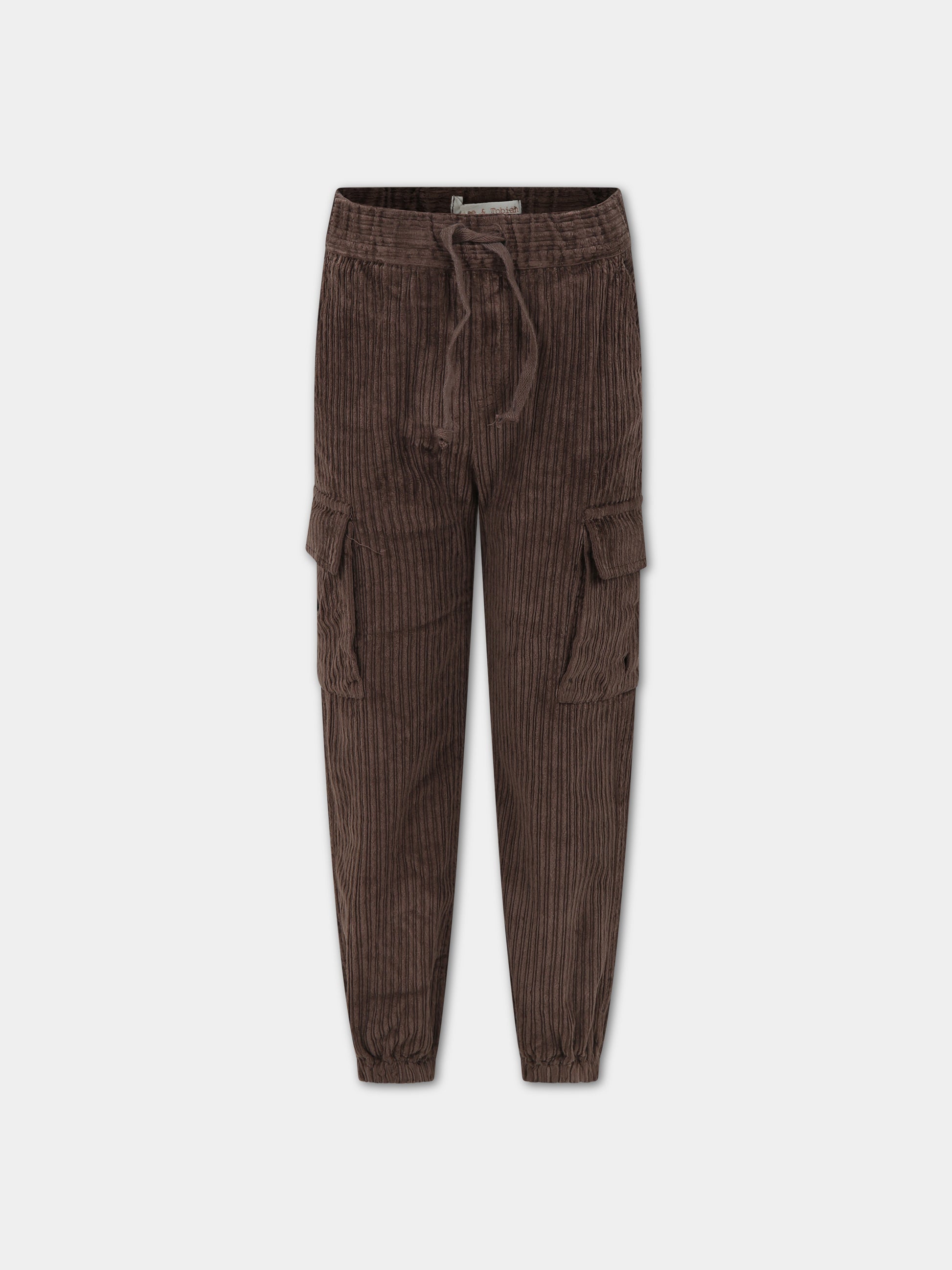 Pantaloni marrone per bambino,Zhoe & Tobiah,PJS19 36
