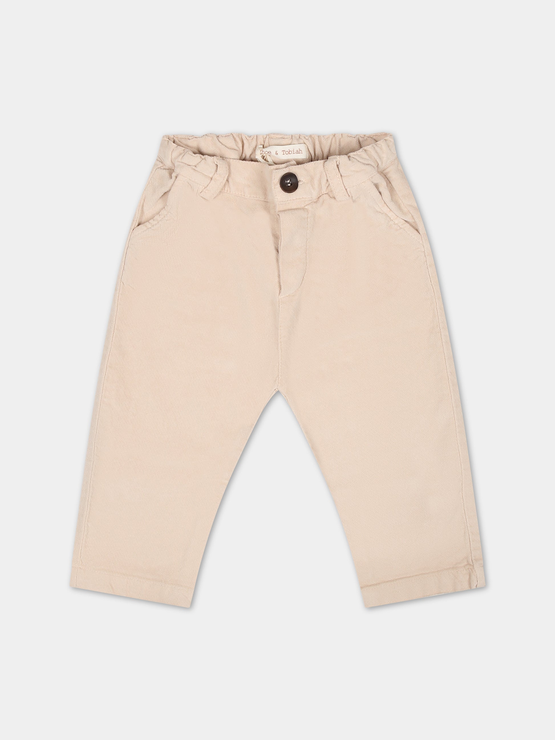 Pantaloni avorio per neonato,Zhoe & Tobiah,PJS18 45 BB