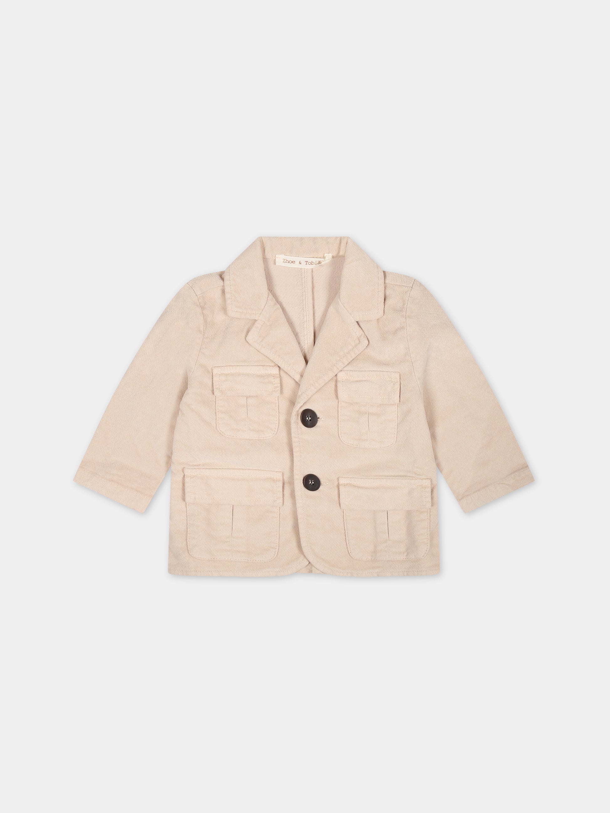 Giacca avorio per neonato,Zhoe & Tobiah,PJS14 45 BB