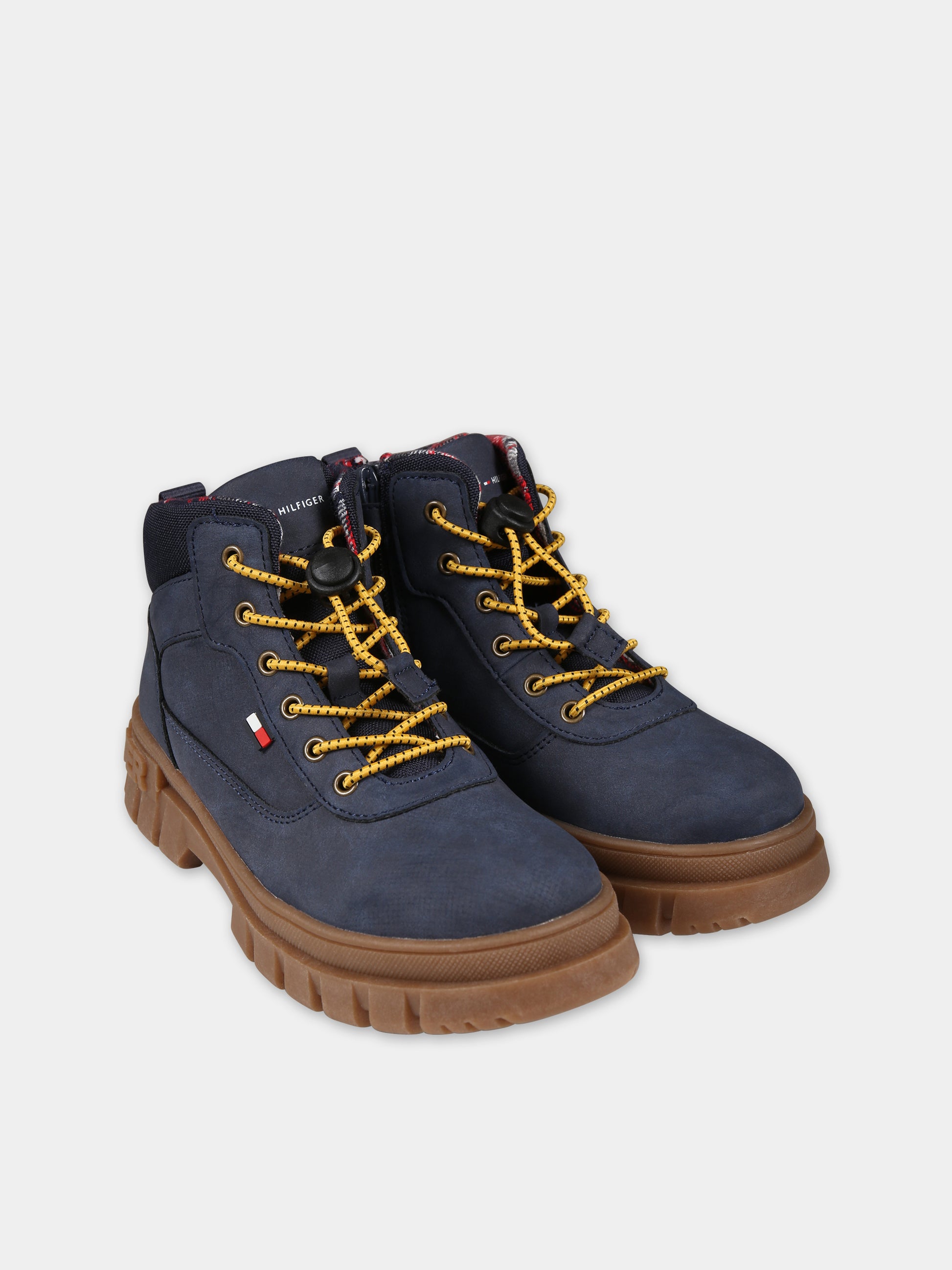 Stivaletti blu per bambino con logo,Tommy Hilfiger Junior,T3B5 33156 0316800