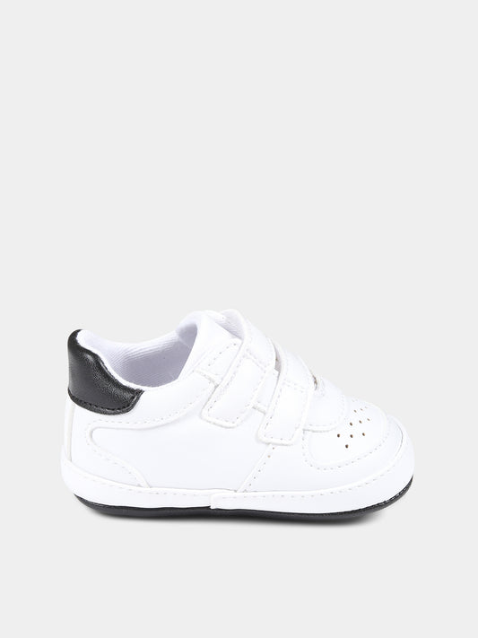 Sneakers bianche per neonati con logo,Calvin Klein Kids,V0B4 80715 1433X002