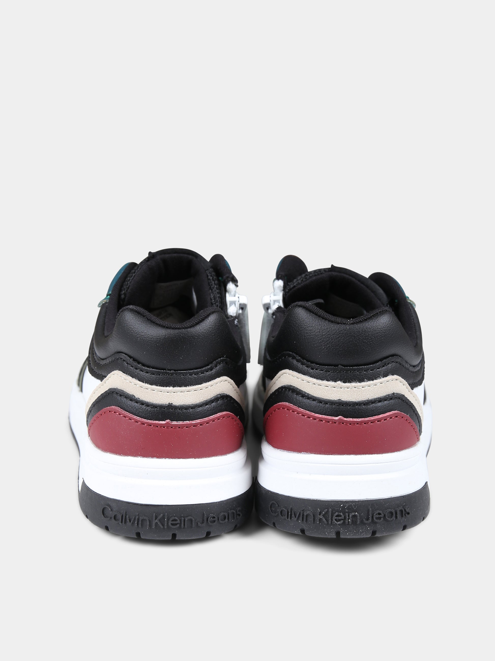 Sneakers bianche per bambino con logo,Calvin Klein Kids,V3X9 80727 1269Y913