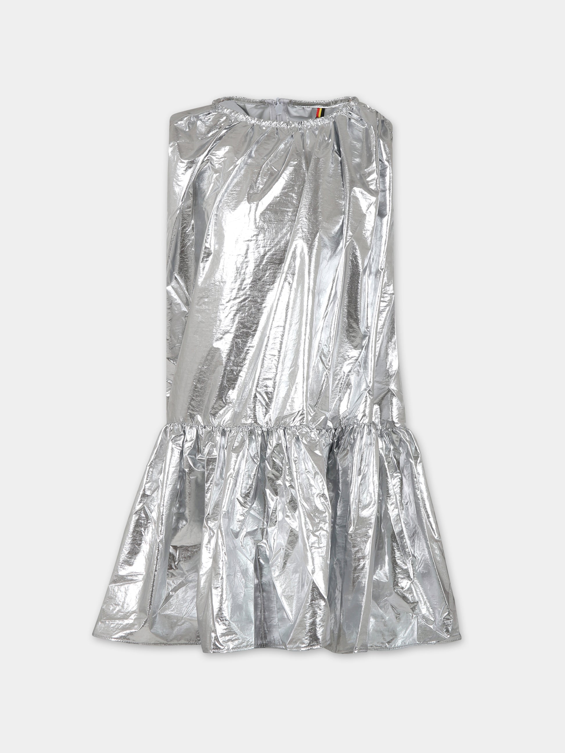 Vestito argento per bambina,Caroline Bosmans,AW23 4026B 40 9999