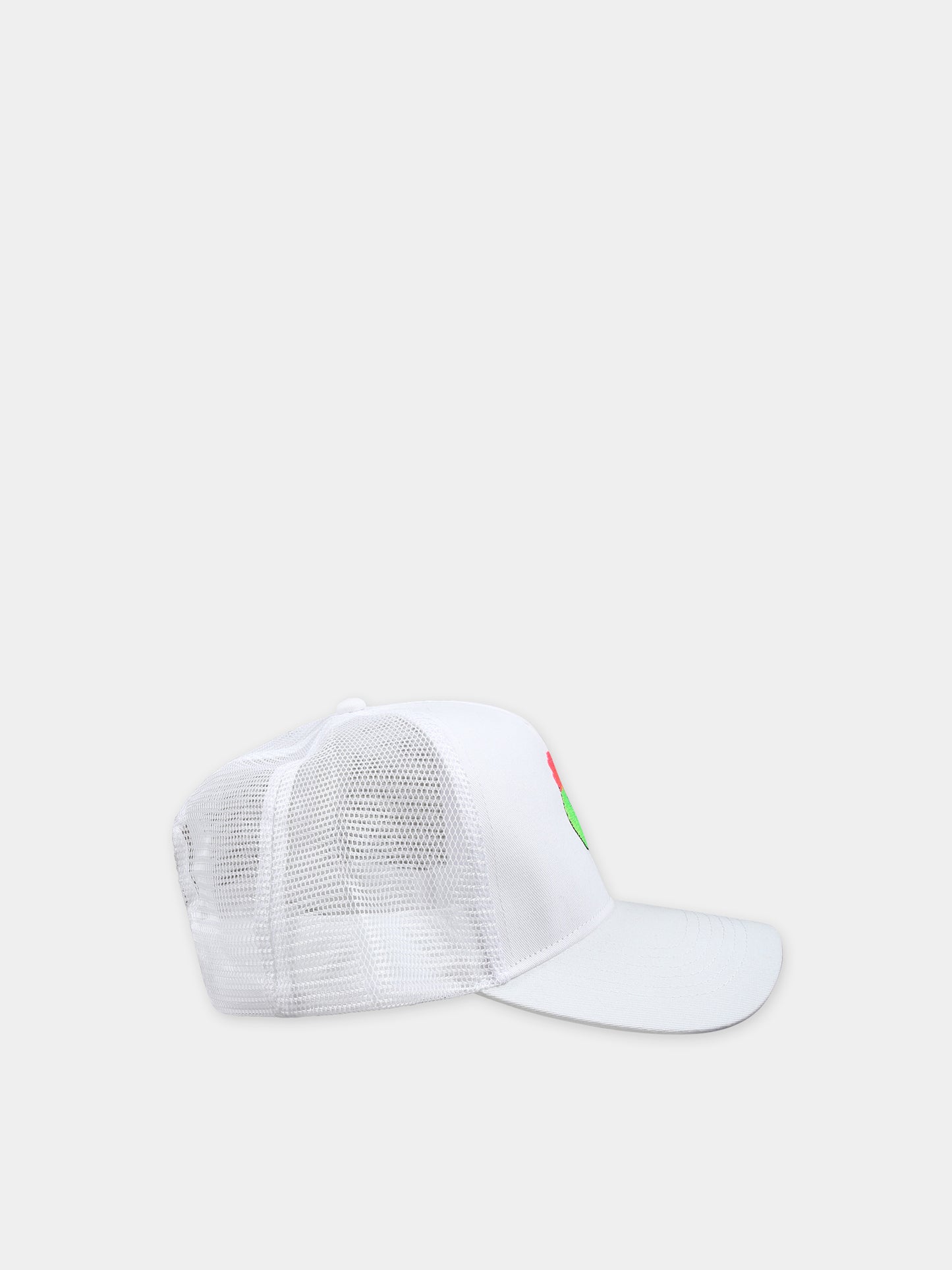 Cappello bianco per bambina con ricamo,Caroline Bosmans,AW23 9102 1000