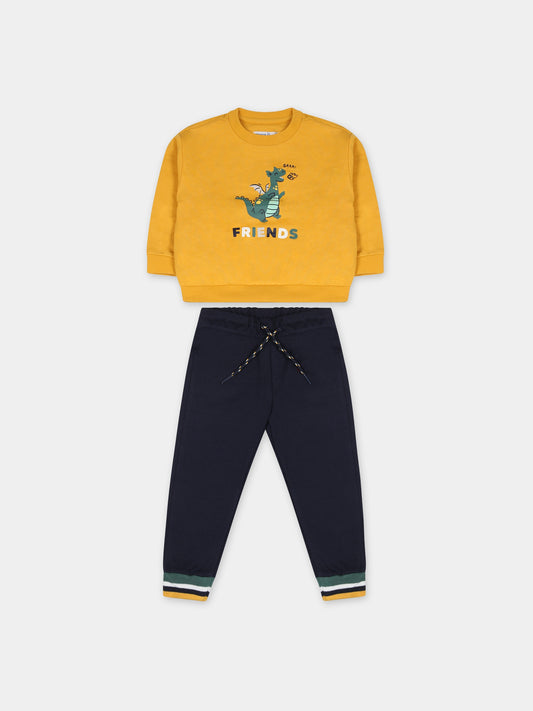 Completo giallo per neonato con drago,Mayoral,2874 059