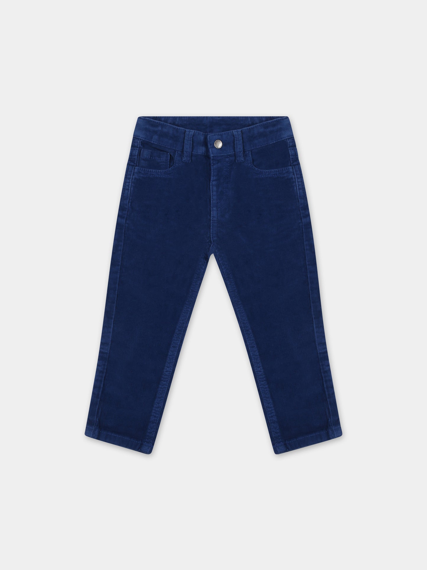 Pantaloni blu per neonato con logo,Mayoral,502 011