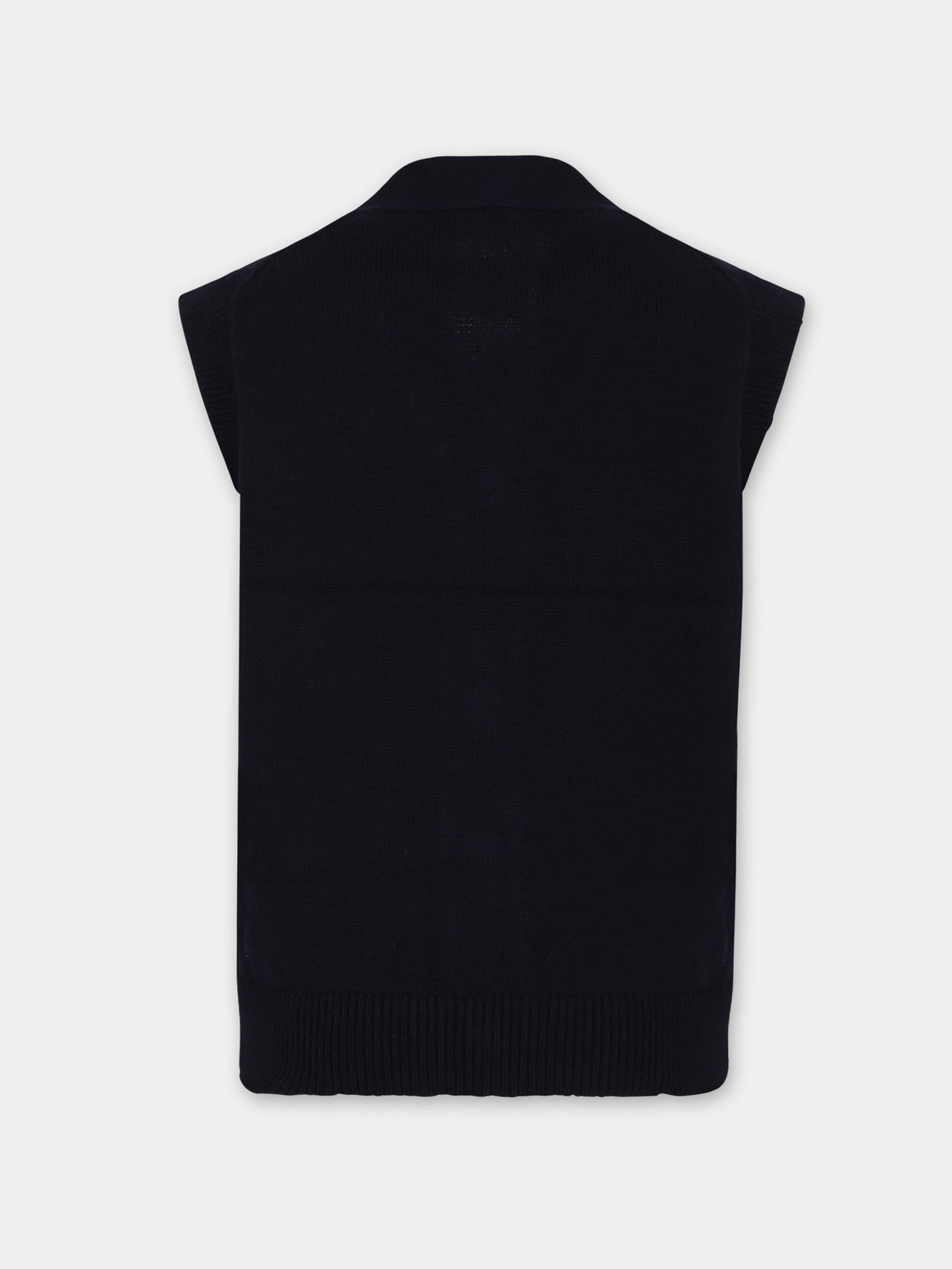 Maglia gilet blu per bambino con logo,Mayoral,4327 079