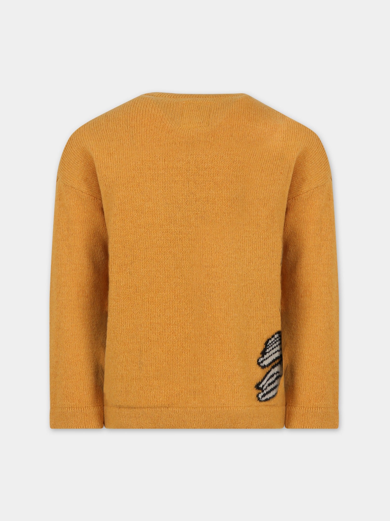 Maglione giallo per bambino con pellicano,Armani Junior,6R4M65 4M09Z F218