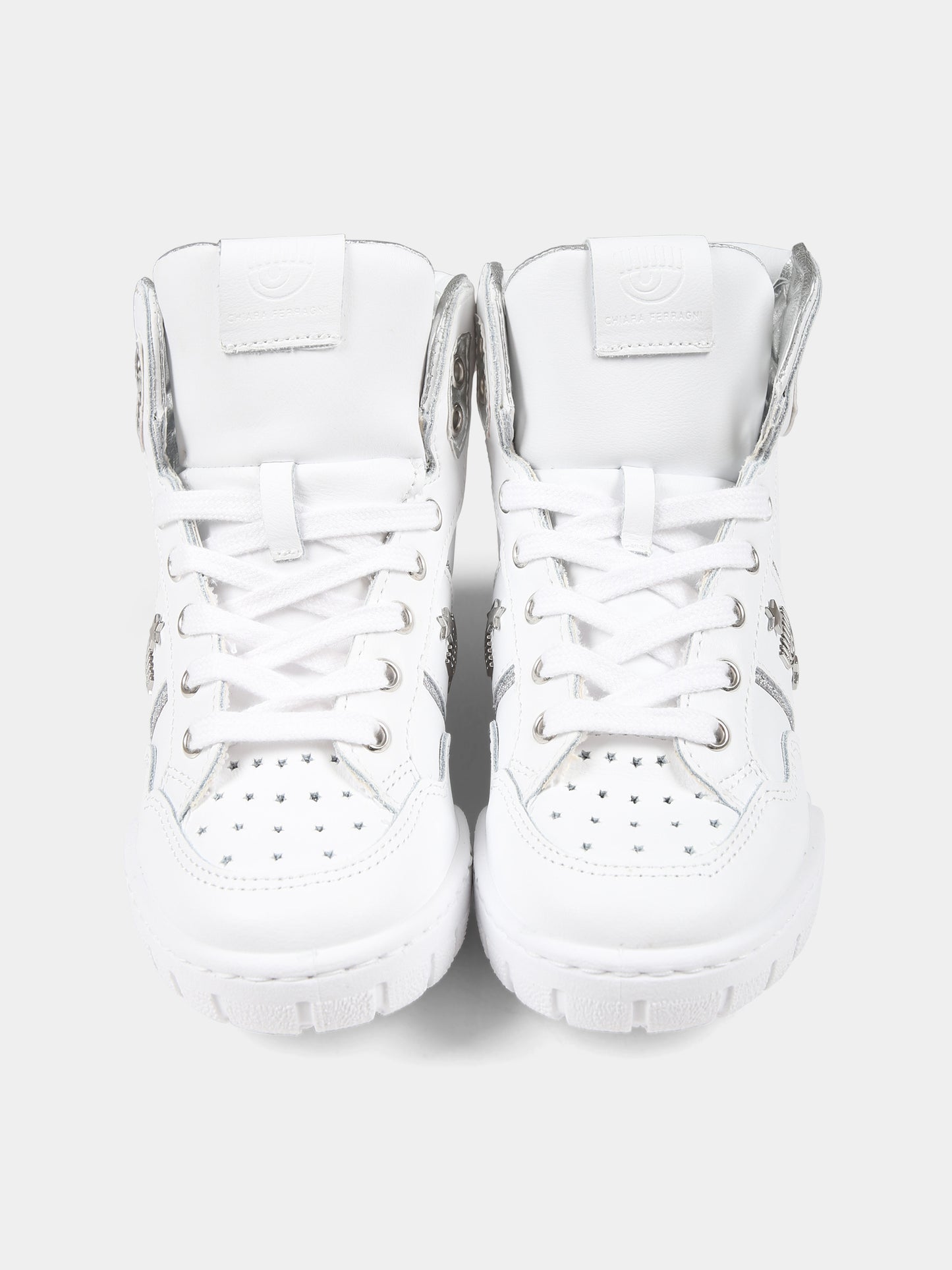 Sneakers bianche per bambina con eyestar,Chiara Ferragni Collection,CFB237 009 K