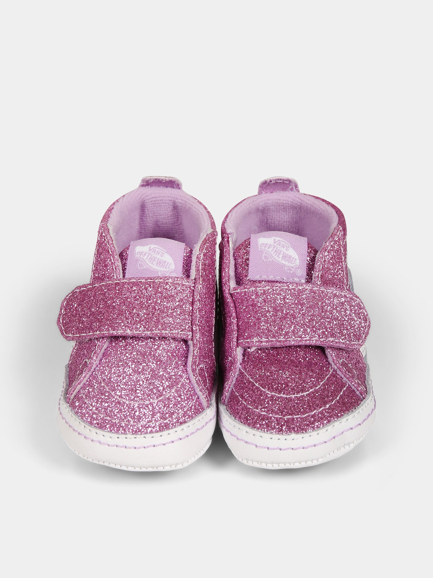 Sneakers basse fucsia da culla glitterate per neonata,Vans,VN0A346PLLC1