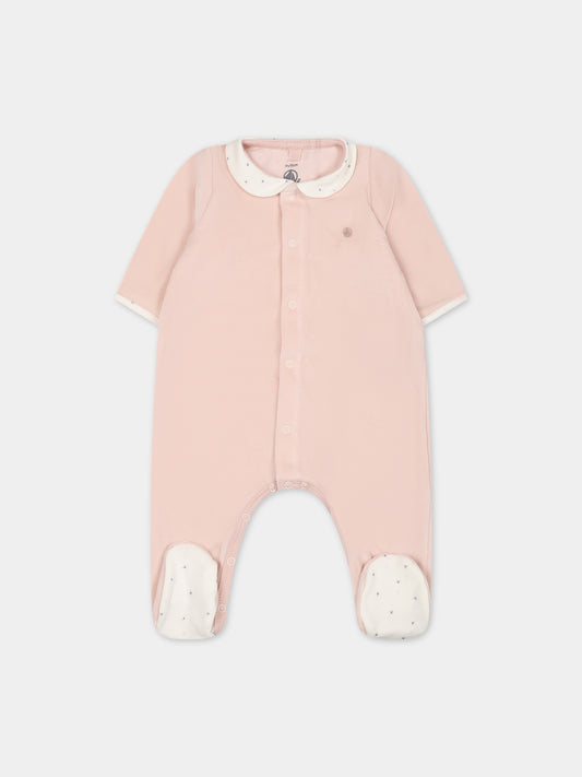Tutina rosa per neonata,Petit Bateau,A087X 01