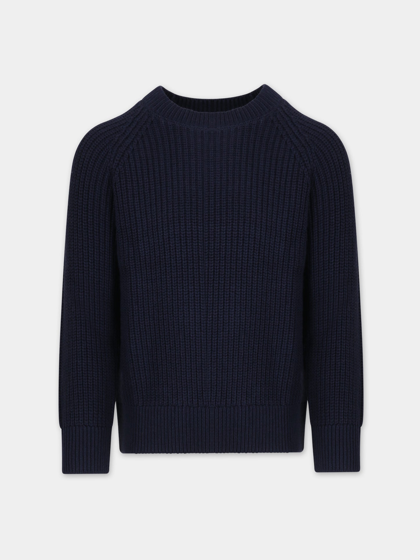 Maglione blu per bambino con logo,Petit Bateau,A0830 01