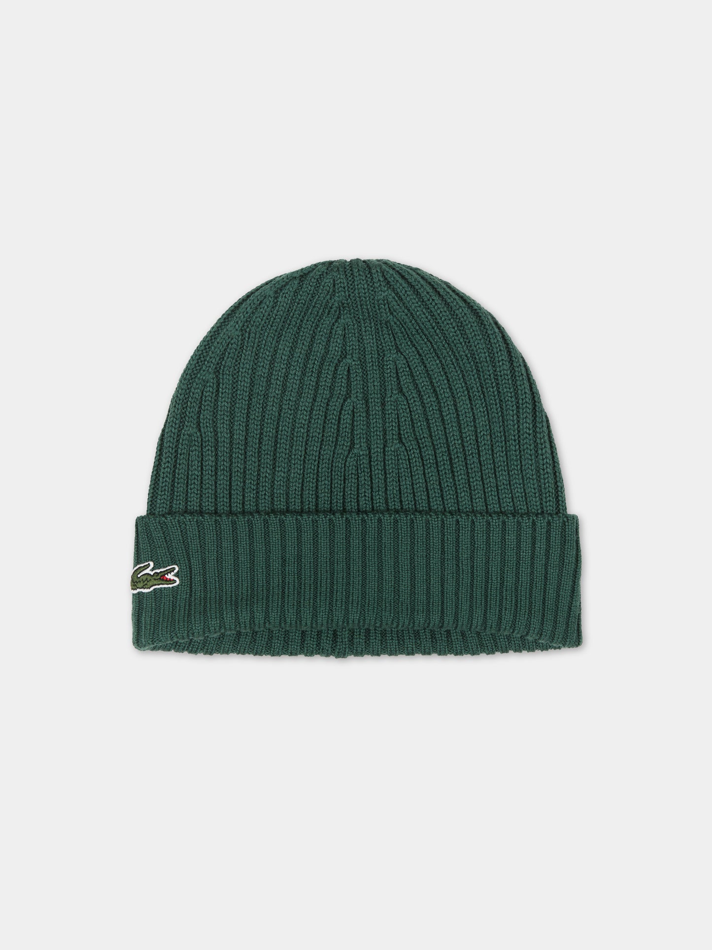 Cappello verde per bambino con patch logo iconico,Lacoste,RB0001 132