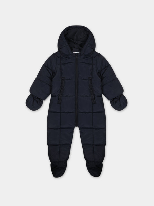 Piumino blu per neonato con logo,Tommy Hilfiger Junior,23WMTHKN0KN01725J DW5