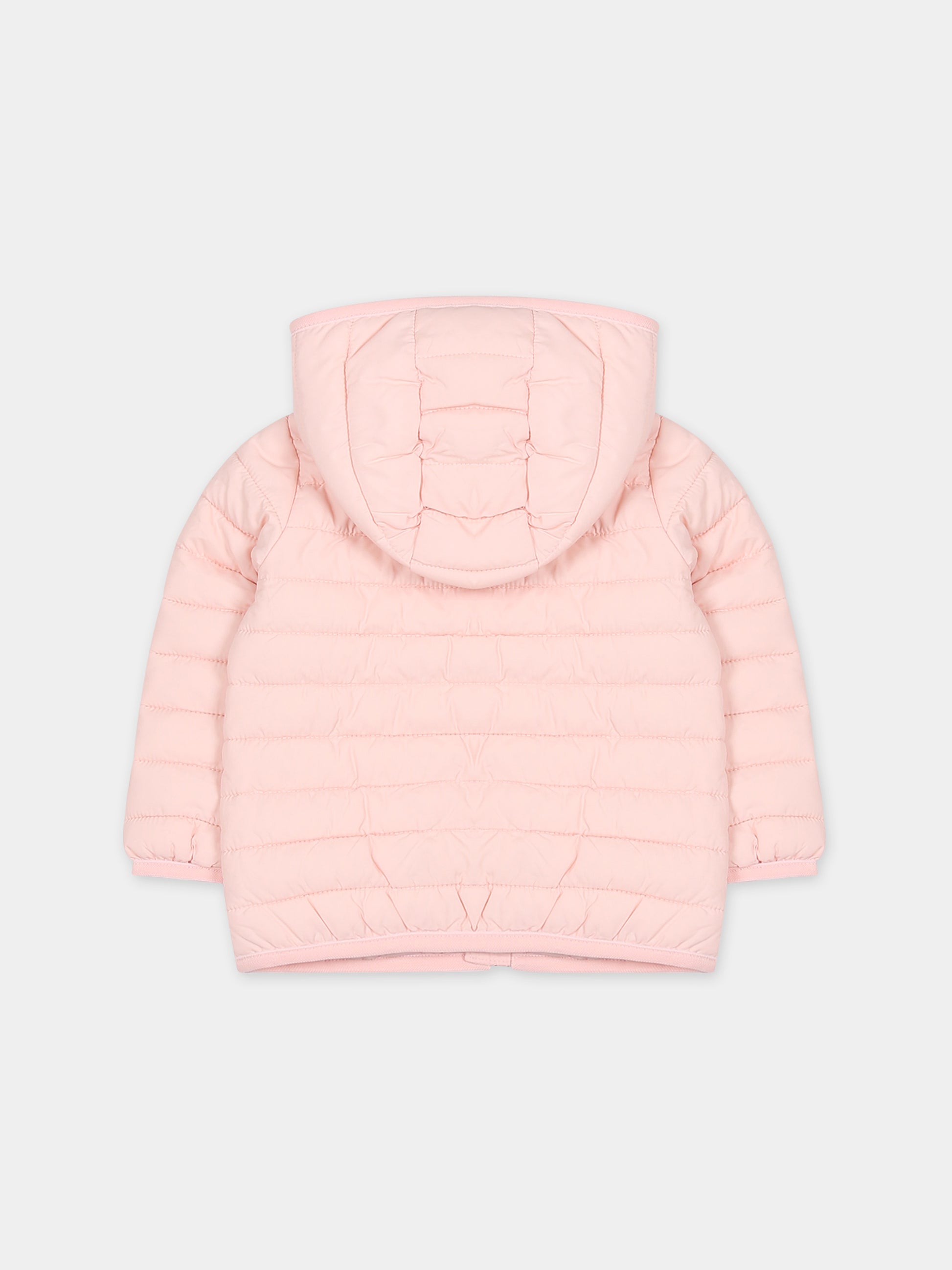 Piumino rosa per neonata con logo,Tommy Hilfiger Junior,23WMTHKN0KN01722J TJS