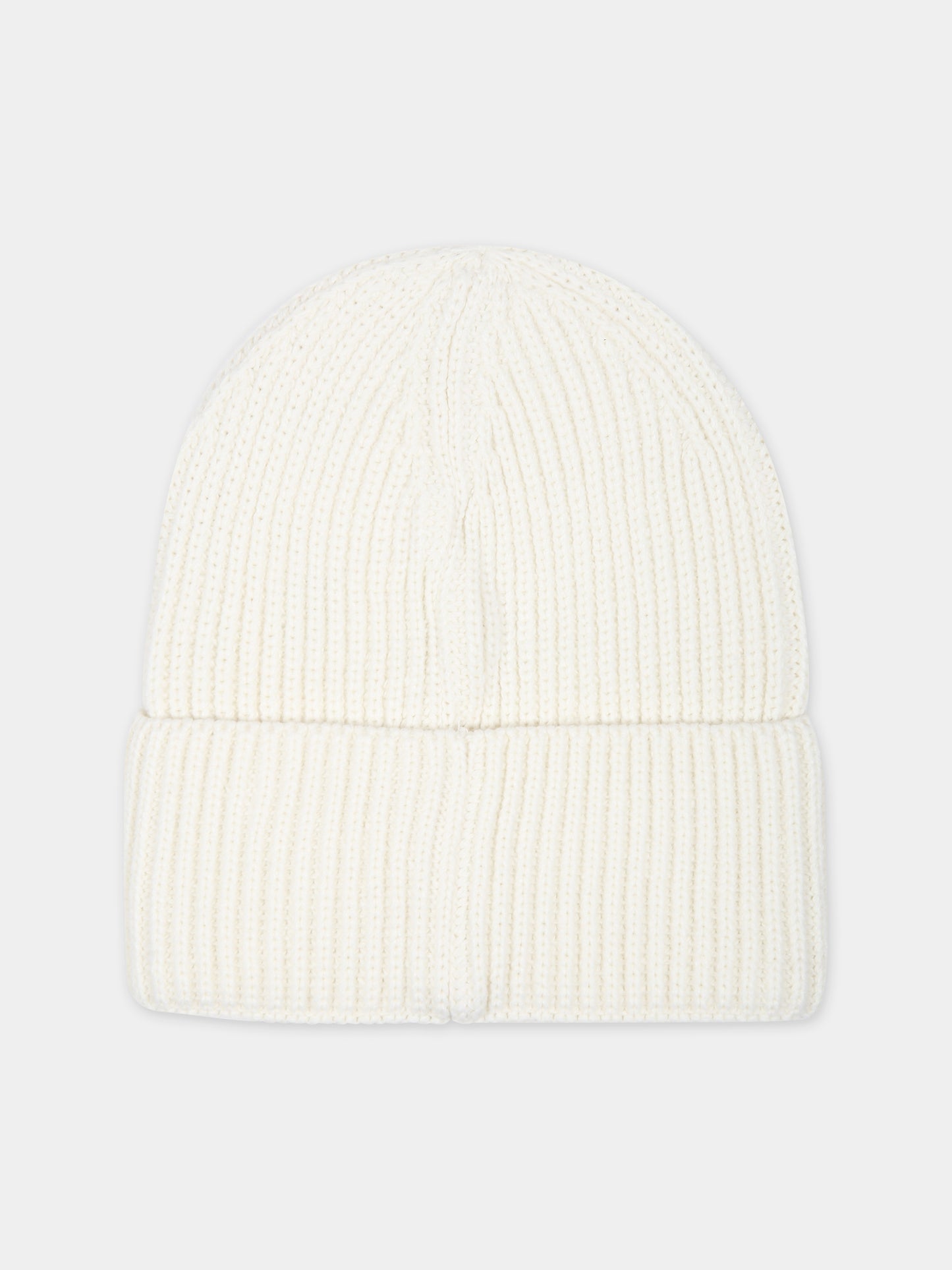 Cappello avorio per bambini con logo,Calvin Klein Kids,23WMCKIU0IU00440 YBI