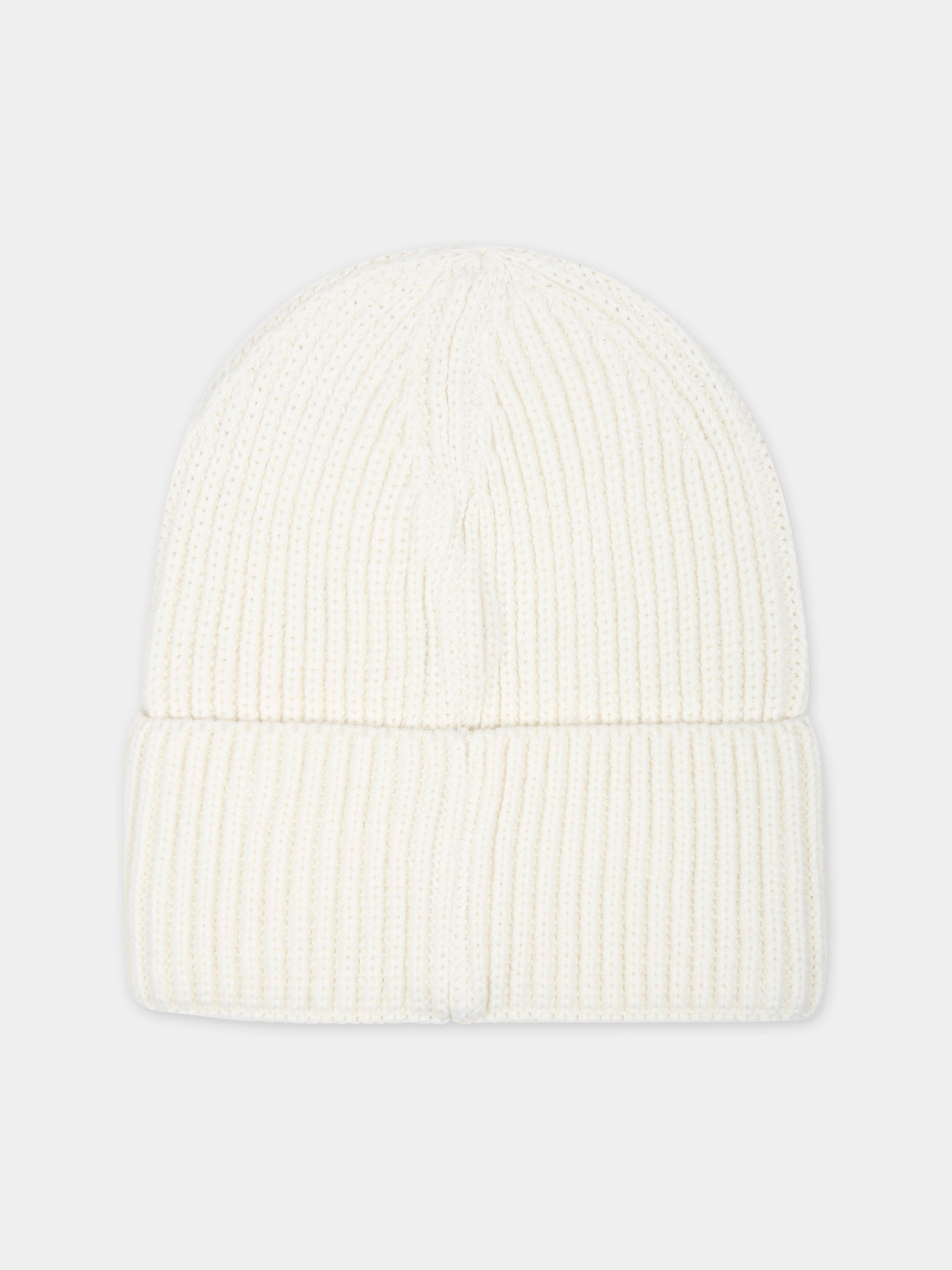 Cappello avorio per bambini con logo,Calvin Klein Kids,23WMCKIU0IU00440 YBI