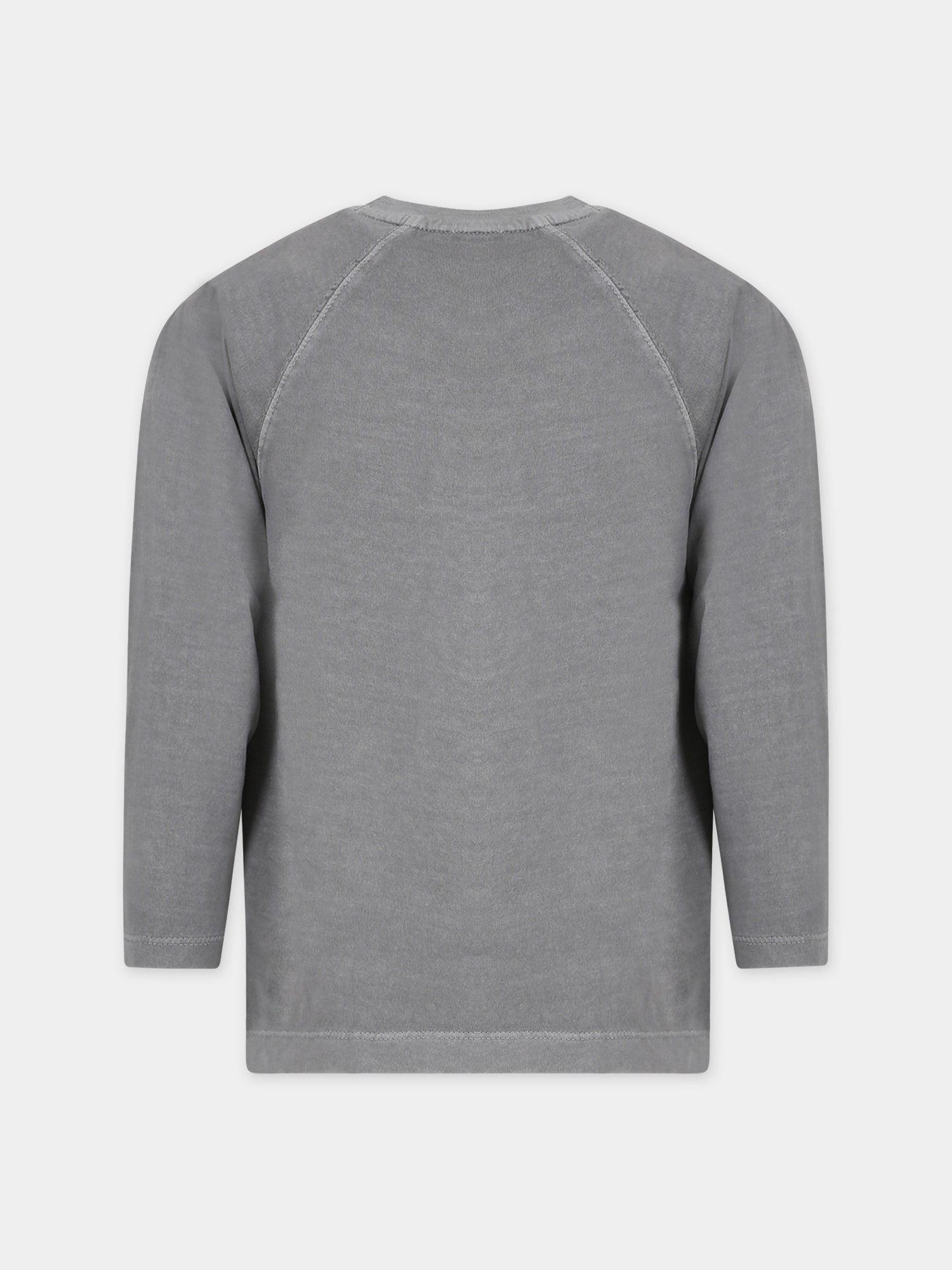 T-shirt grigia per bambino con logo,Calvin Klein Kids,23WMCKIB0IB01886 BEH