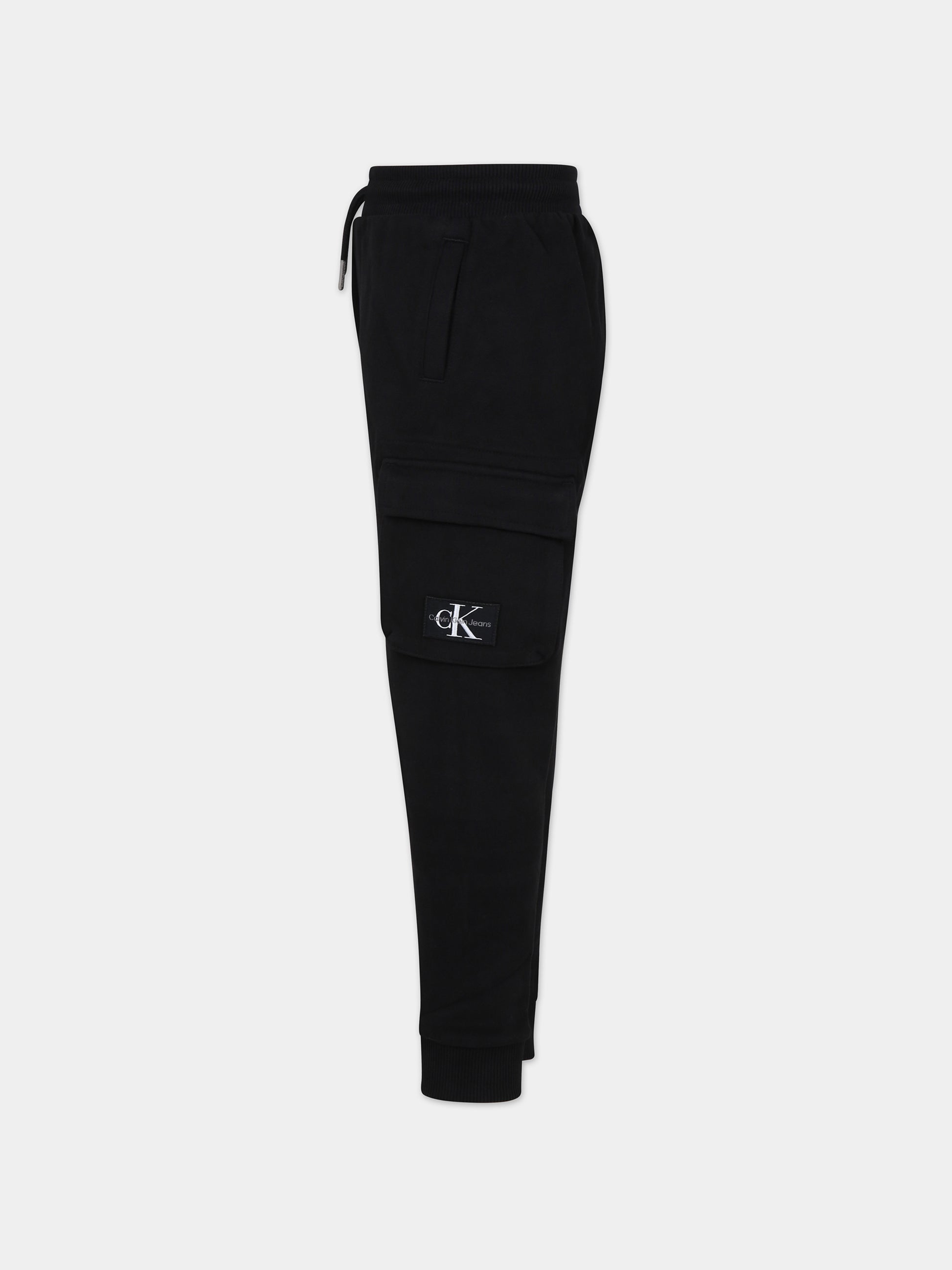 Pantaloni neri per bambino con logo,Calvin Klein Kids,23WMCKIB0IB01600 BEH