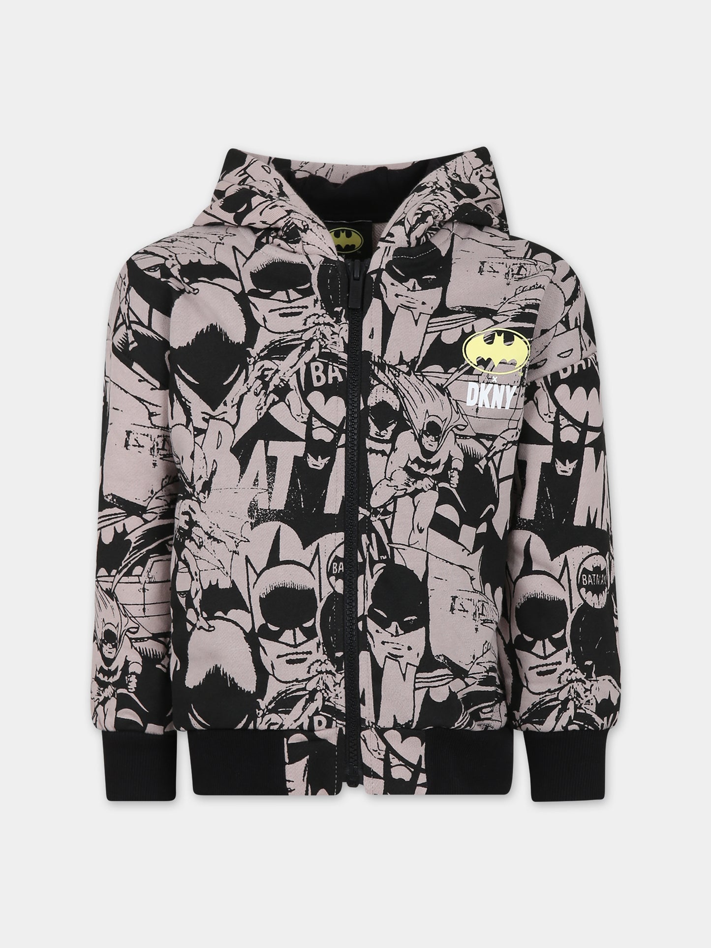 Felpa multicolor per bambino con logo,Dkny,D55010 09B