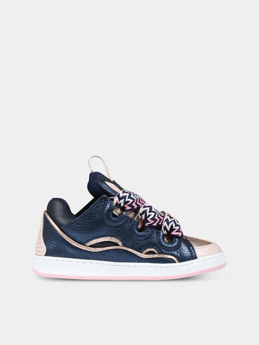 Sneakers blu per bambina,Lanvin Petite,N19056 841