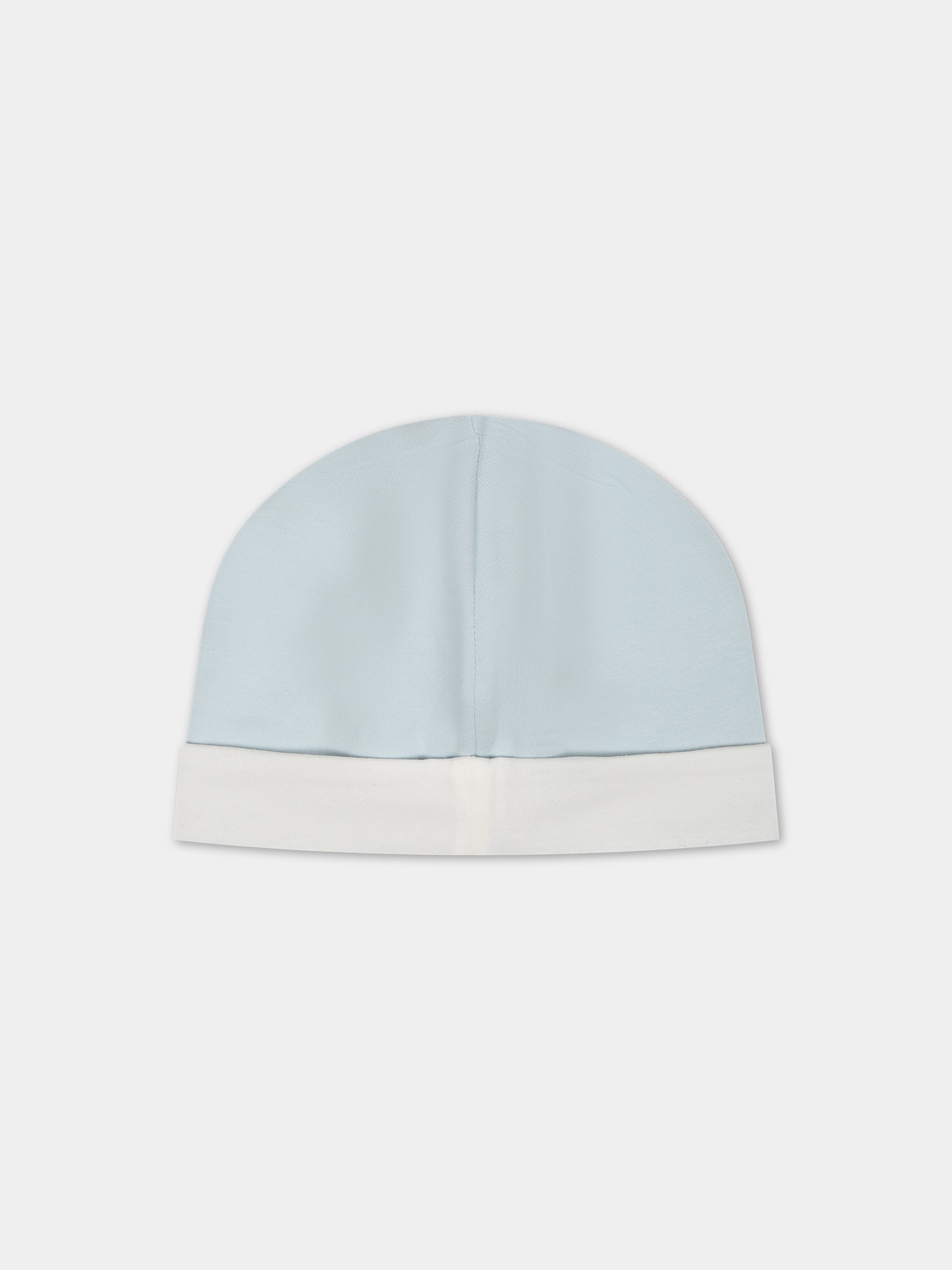 Set celeste con logo per neonato,Fendi Kids,BUK110 ST8 F19J4