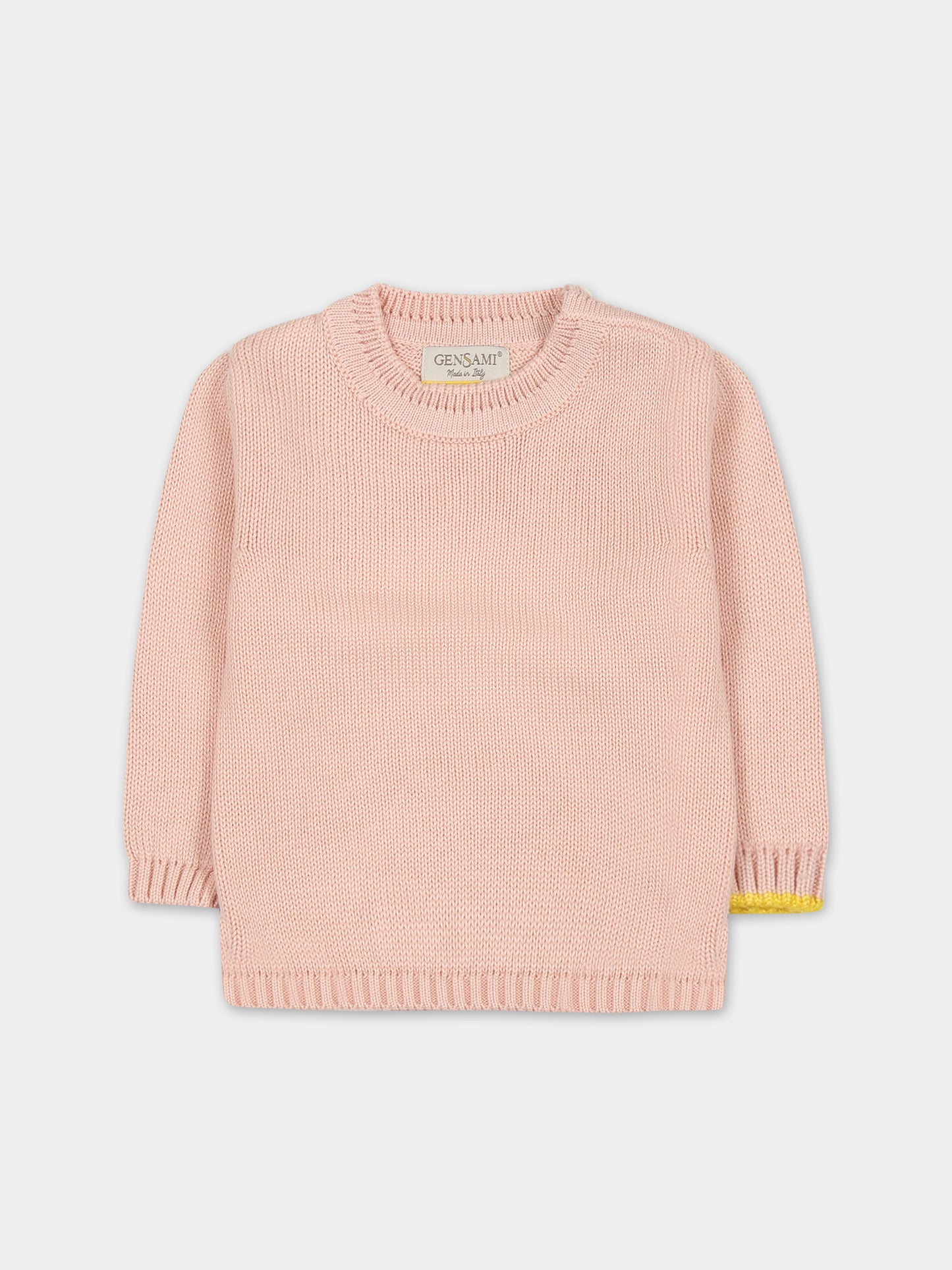 Maglione rosa per neonata,Gensami,GIR01-B-CUORE
