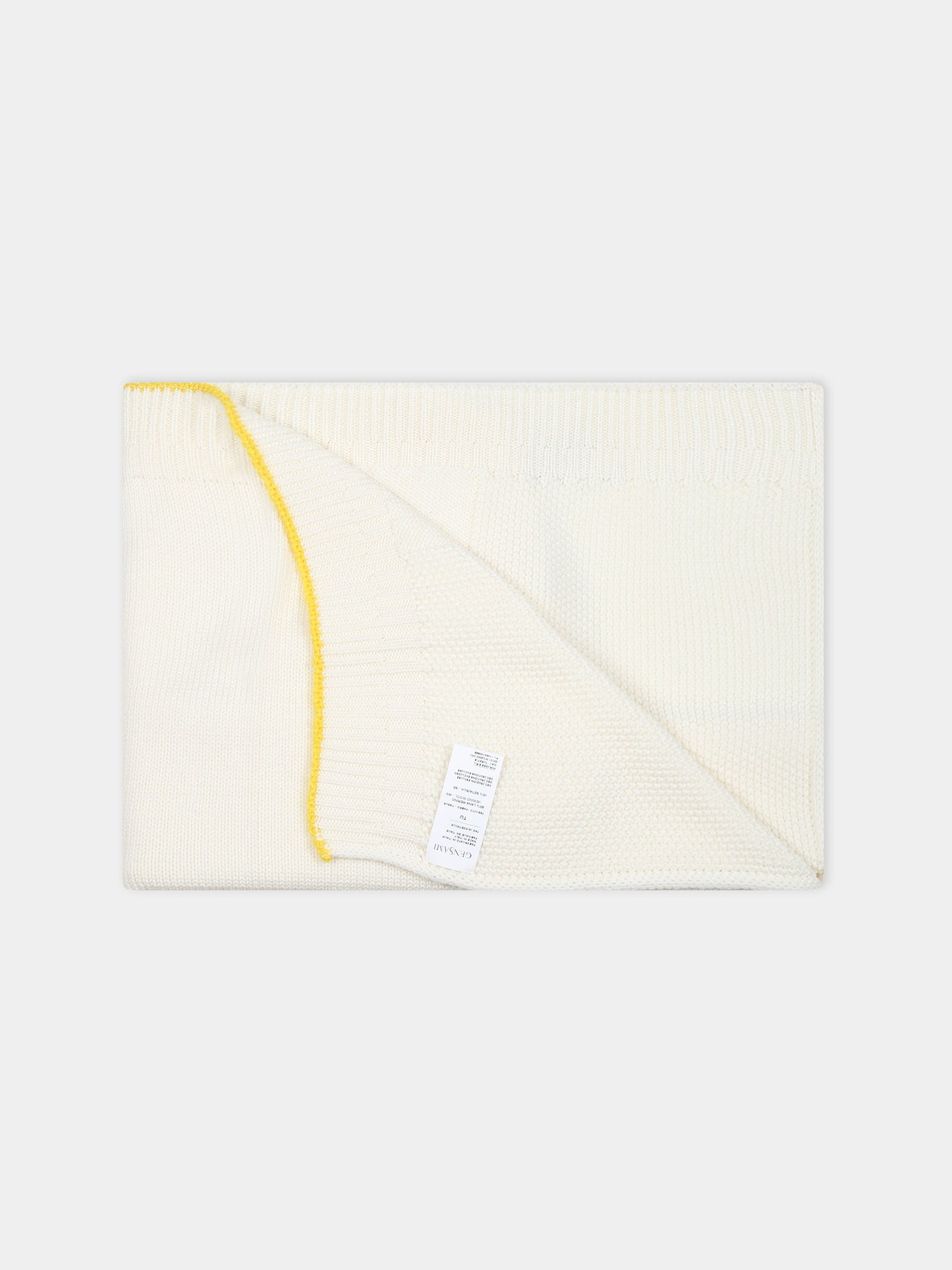 Coperta avorio per neonati con logo,Gensami,COP01-B