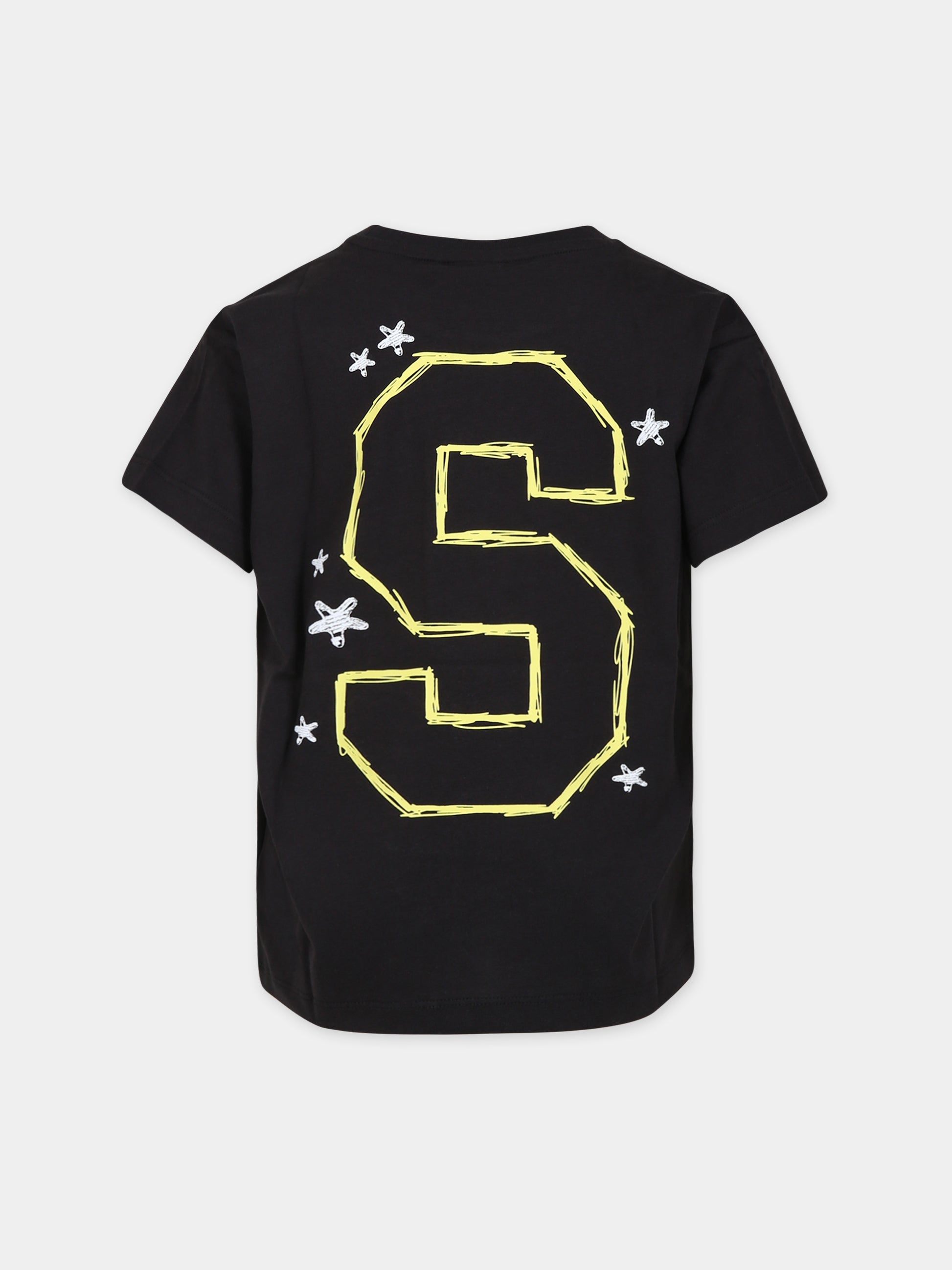 T-shirt nera per bambini con Spongebob,Puma,23WMPU622217 01