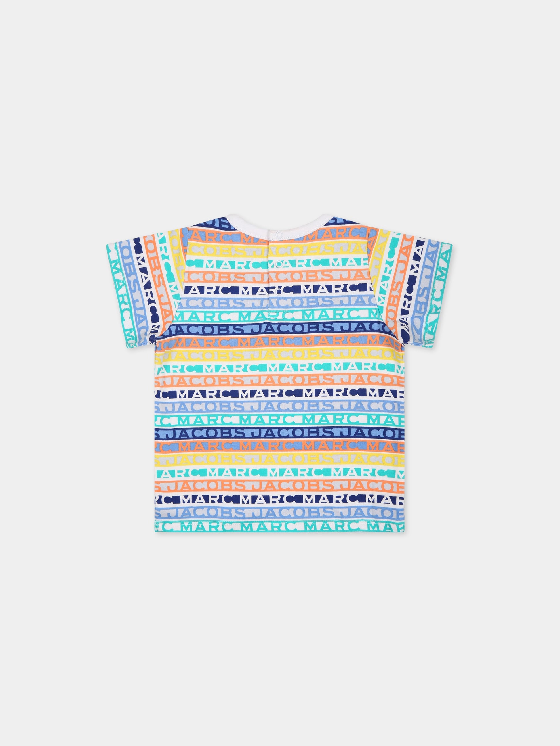 Completo celeste per neonato con logo,Little Marc Jacobs,W98160 791