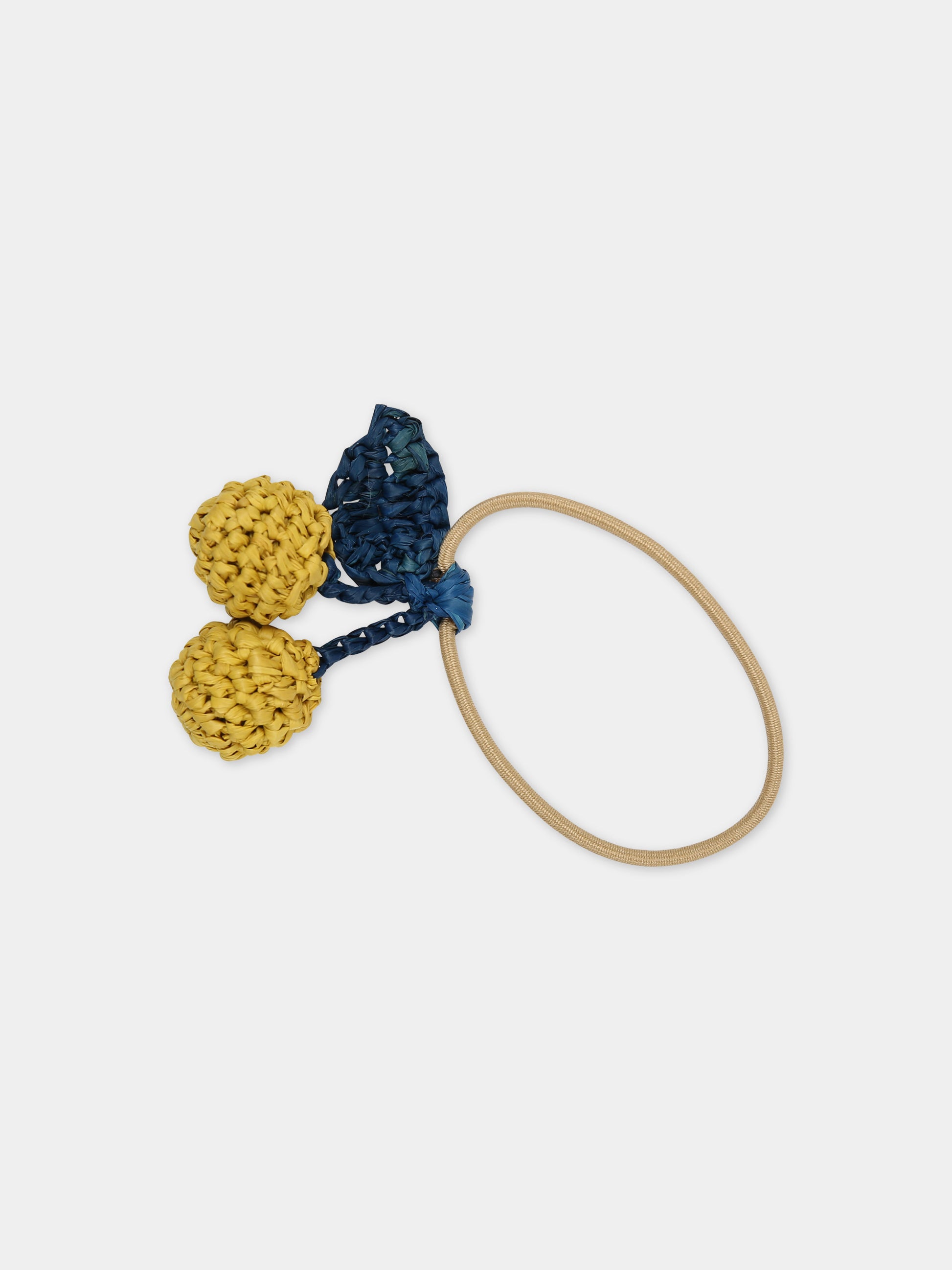 Elastico giallo per bambina con ciondolo Amorita,Bonpoint,C04GHAW00001 034A