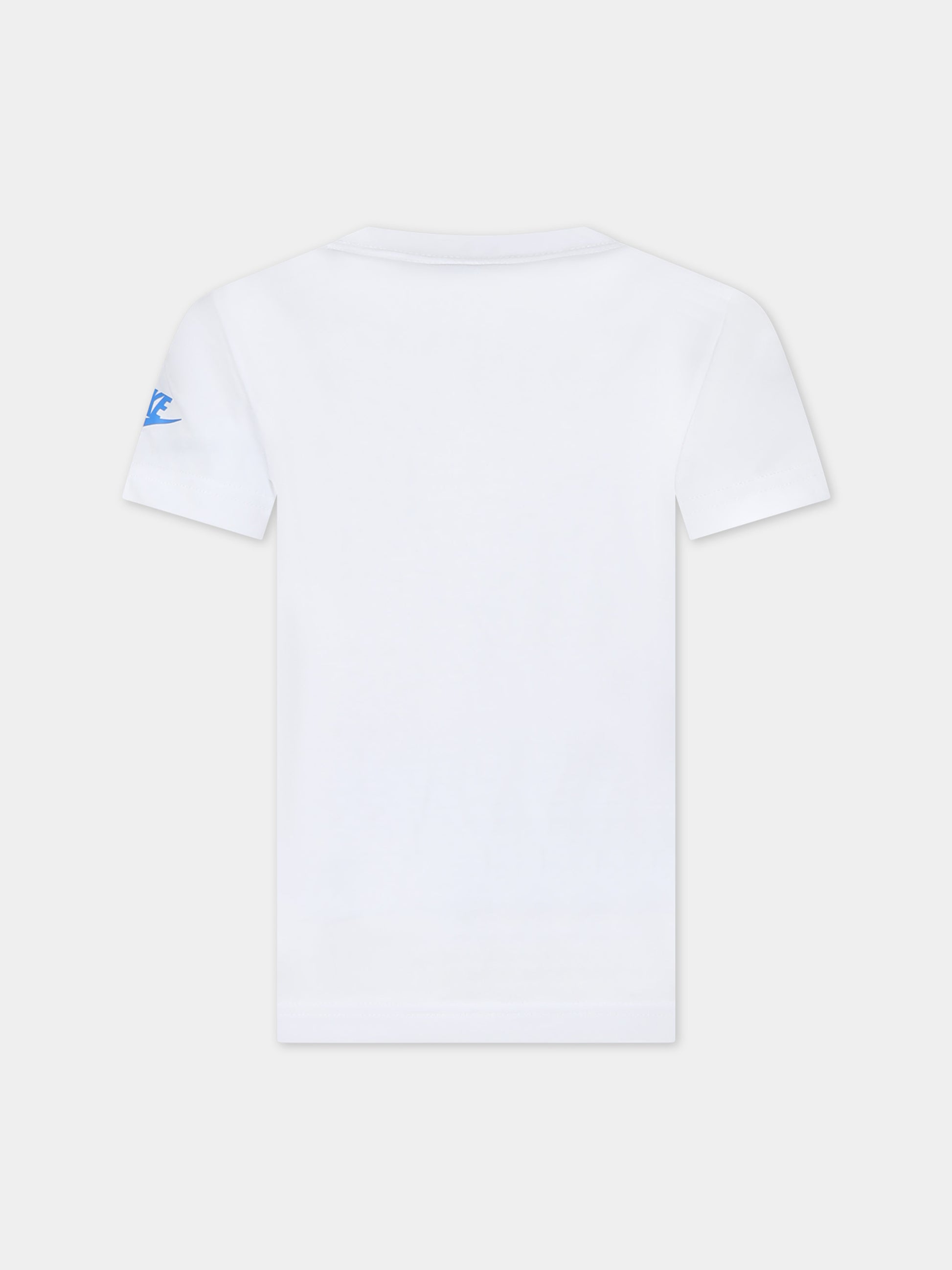 T-shirt bianca per bambino con logo,Nike,86L871 001