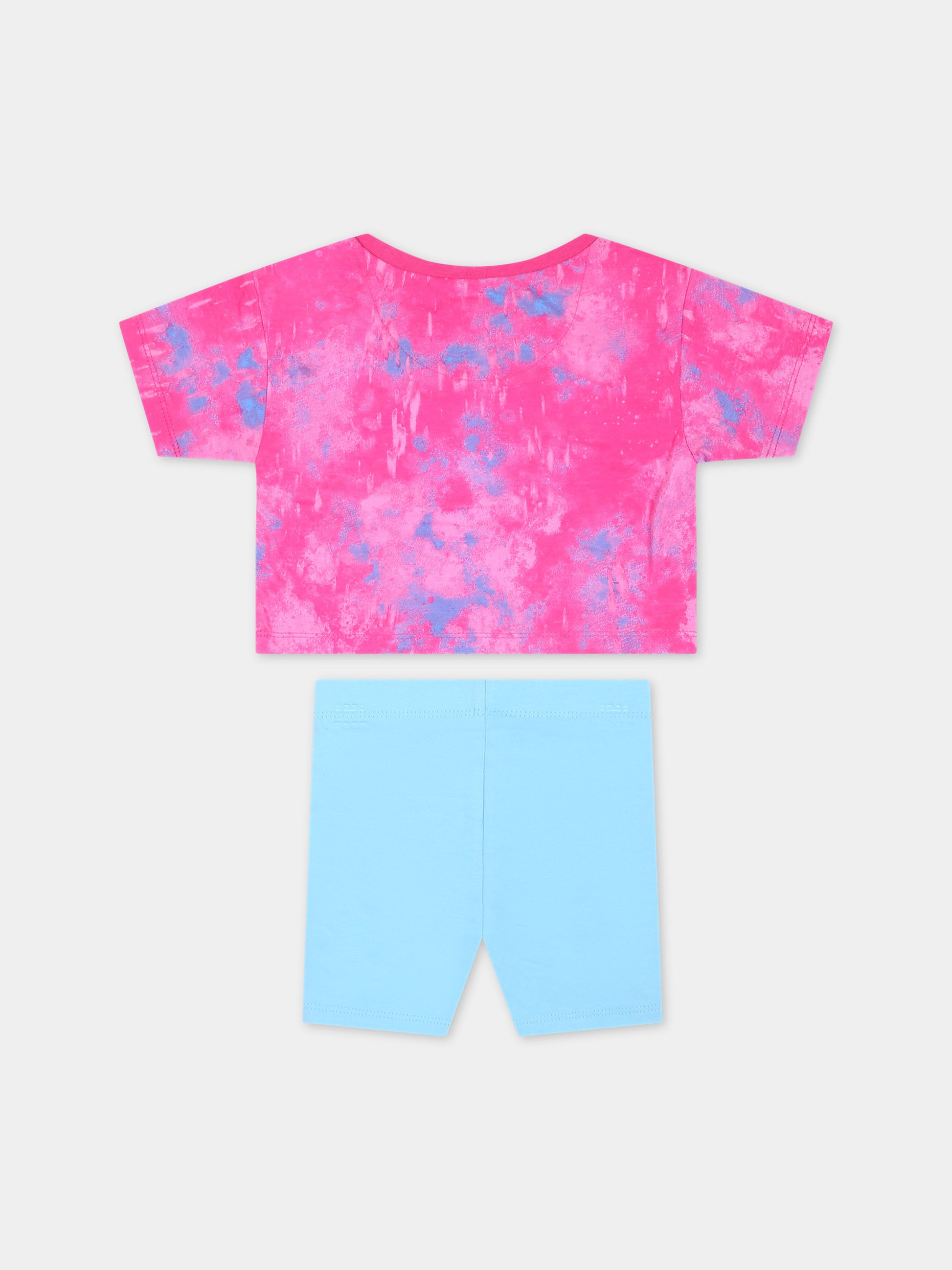 Completo fucsia per neonata con logo,Nike,16L658 BJB