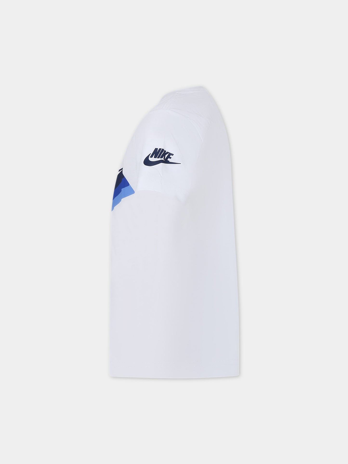T-shirt bianca per bambino con logo,Nike,86L925 001