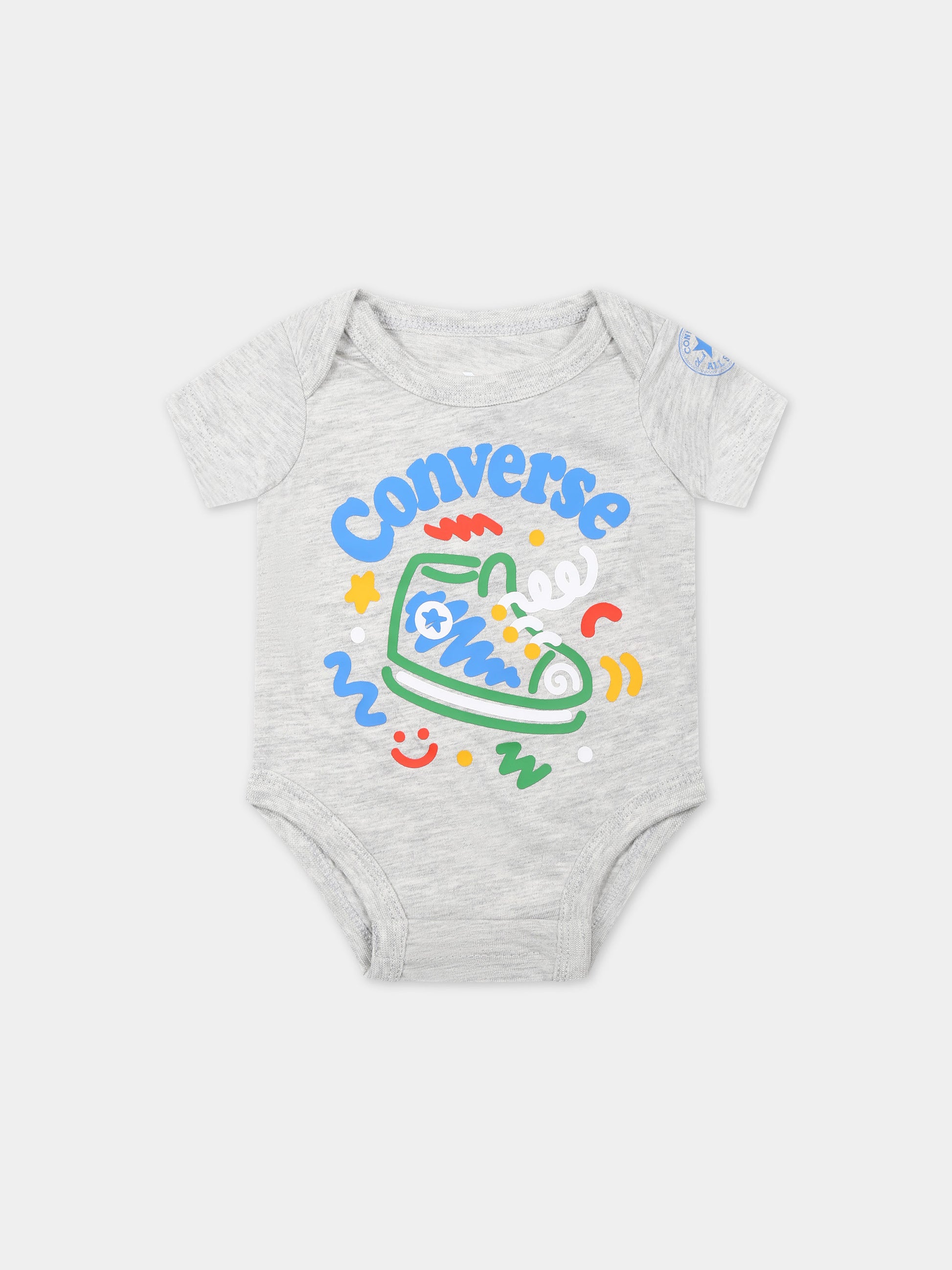 Set multicolor per neonato con logo e stampa,Converse,5CF307 001