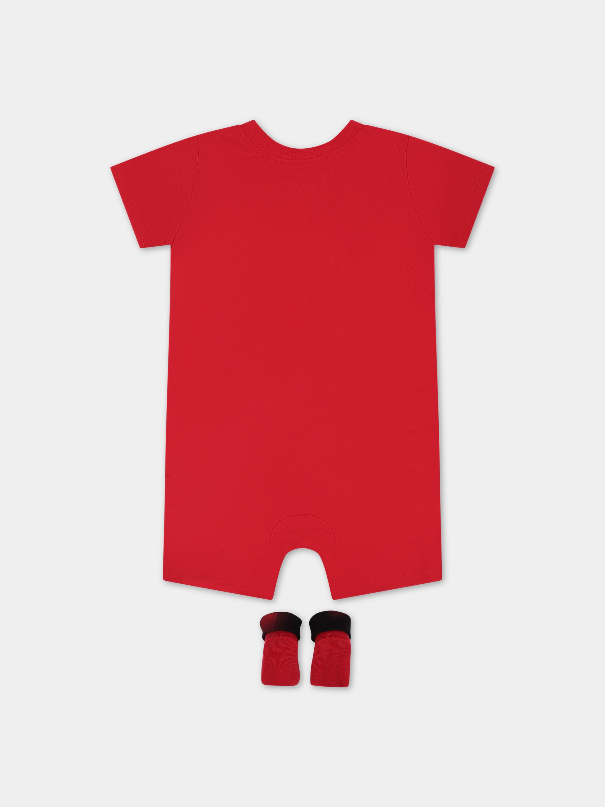 Set tutina rossa per neonato con logo,Jordan,NJ0444 R78