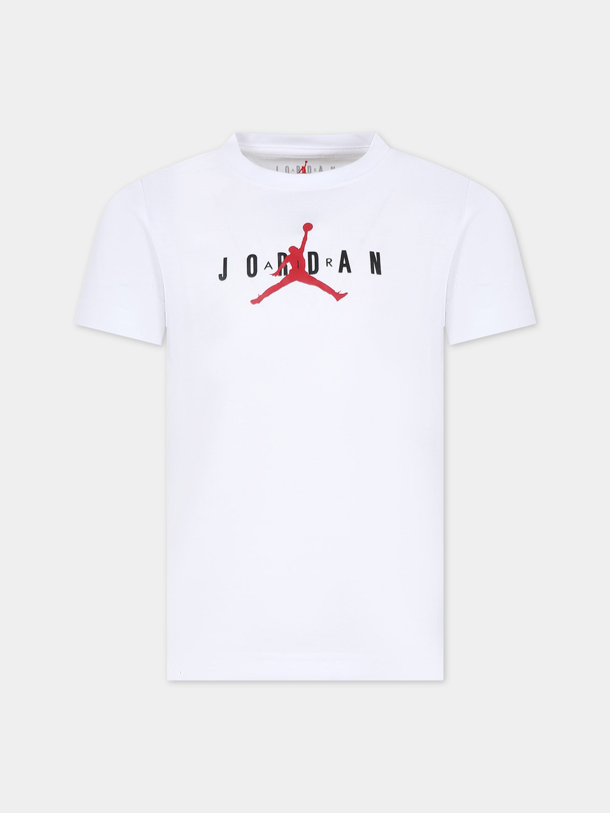 T-shirt bianca per bambino con iconico Jumpman,Jordan,85B922 001