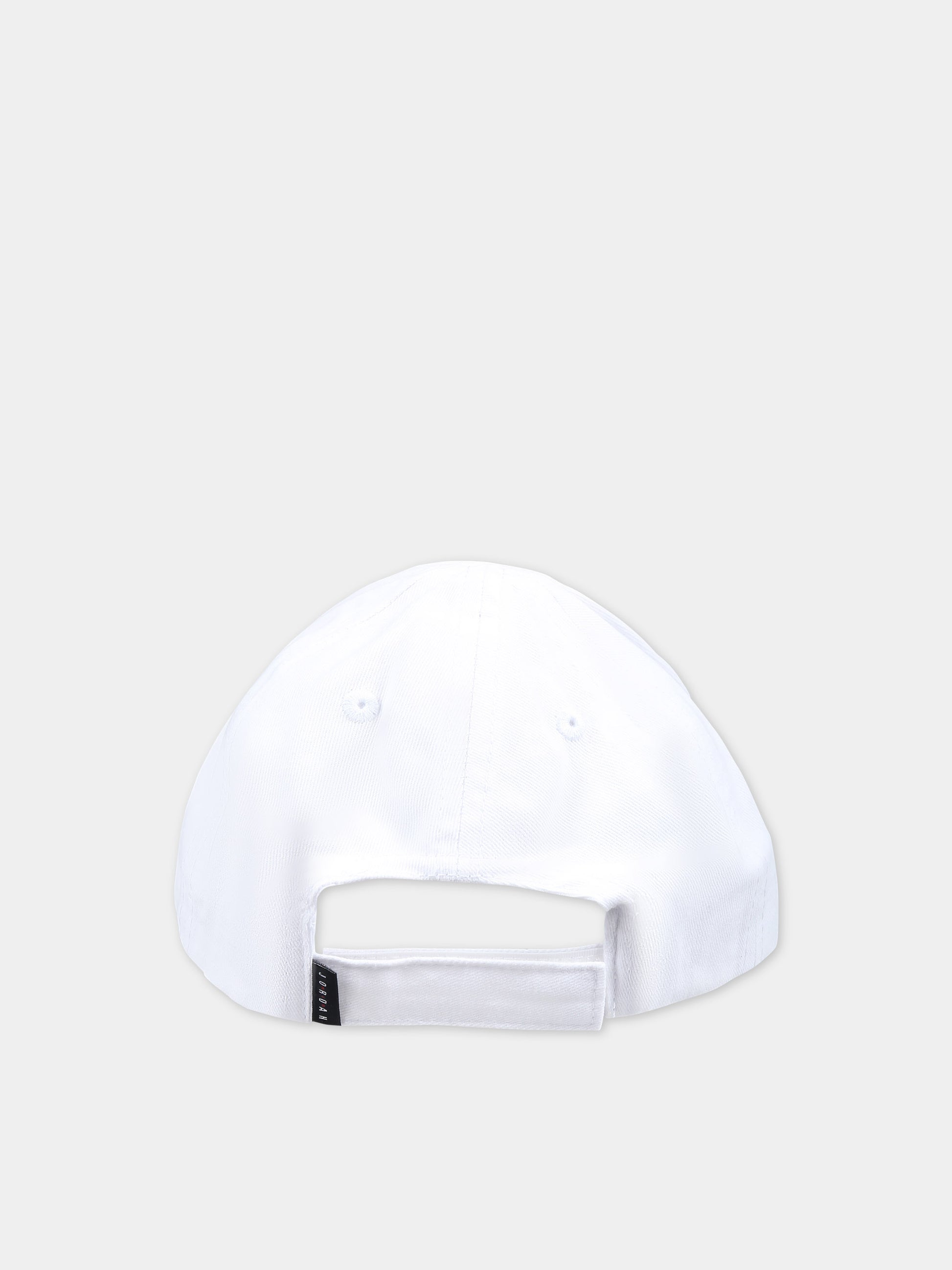 Cappello bianco per bambino con logo e jumpman,Jordan,8A0569 001