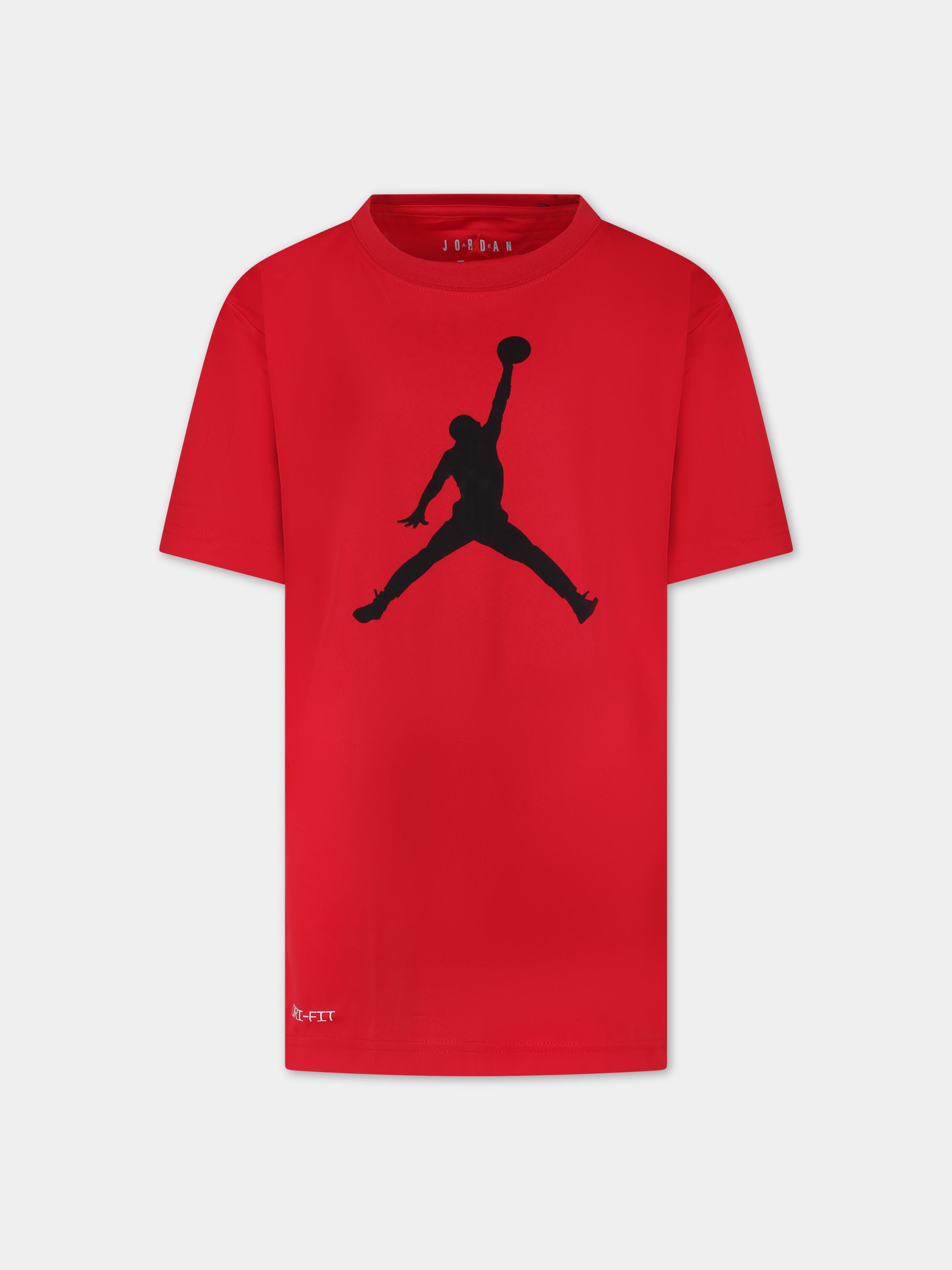 T-shirt rossa per bambino con iconico Jumpman,Jordan,954293 R78
