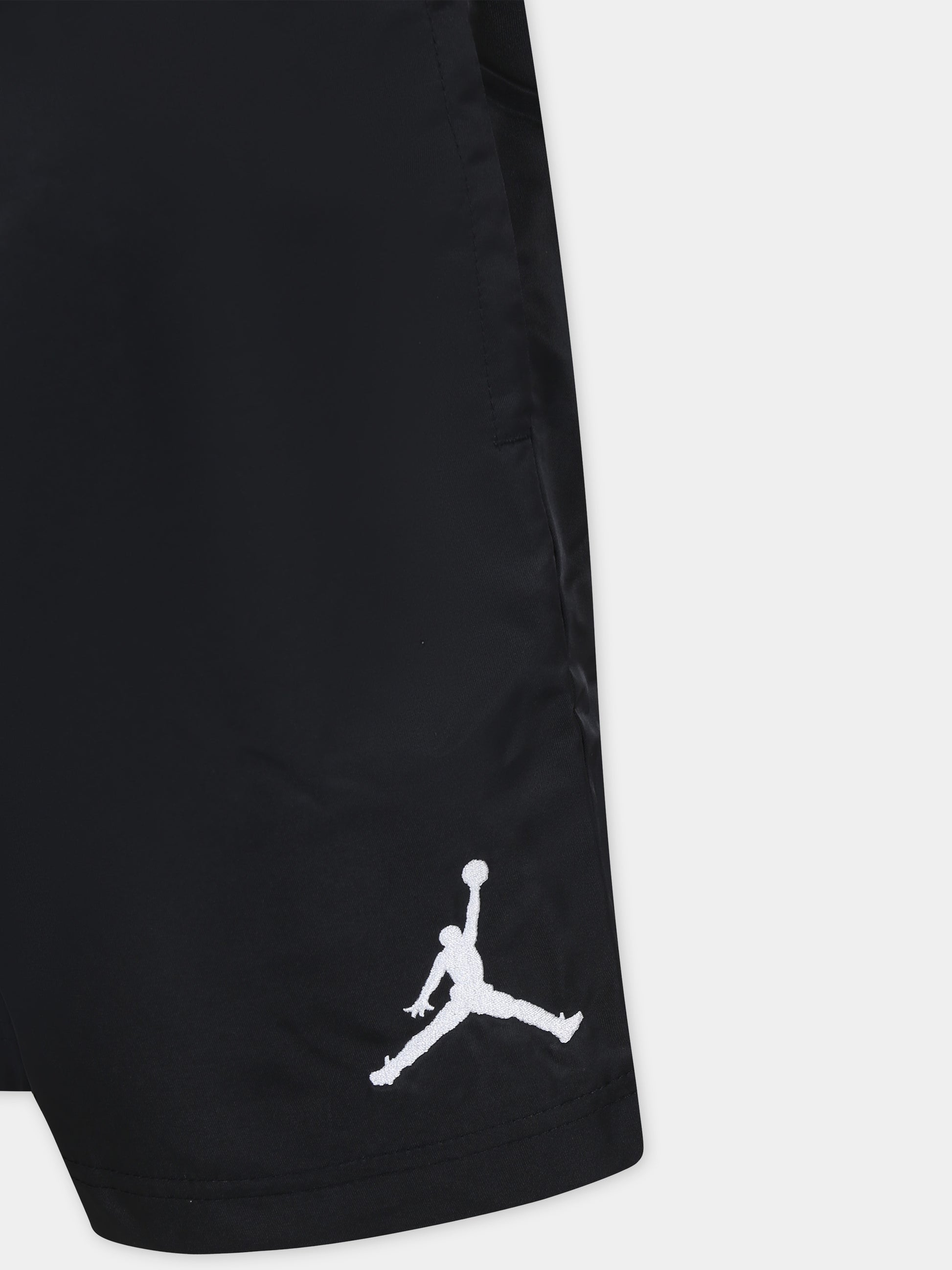 Shorts neri per bambino con iconico Jumpman,Jordan,95B466 023