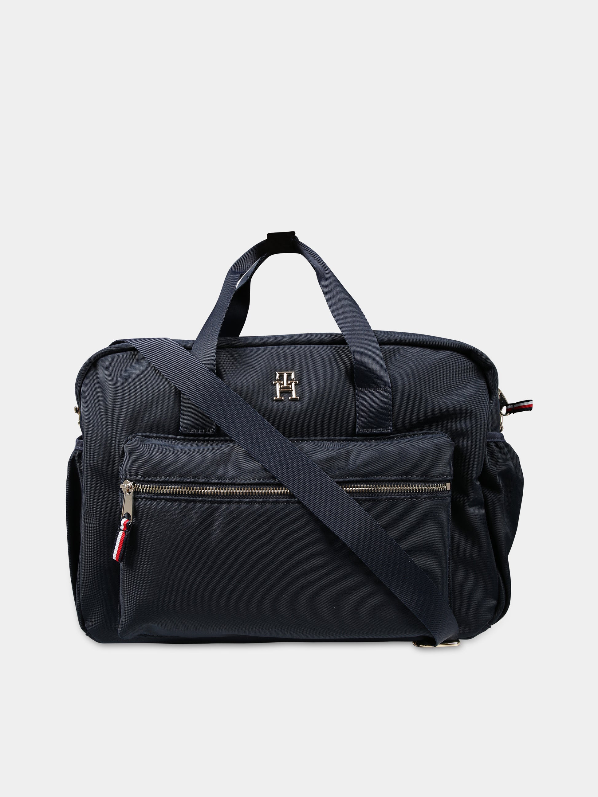 Borsa mamma blu per neonati con logo,Tommy Hilfiger Junior,23FMTAAU0AU01841 DW6