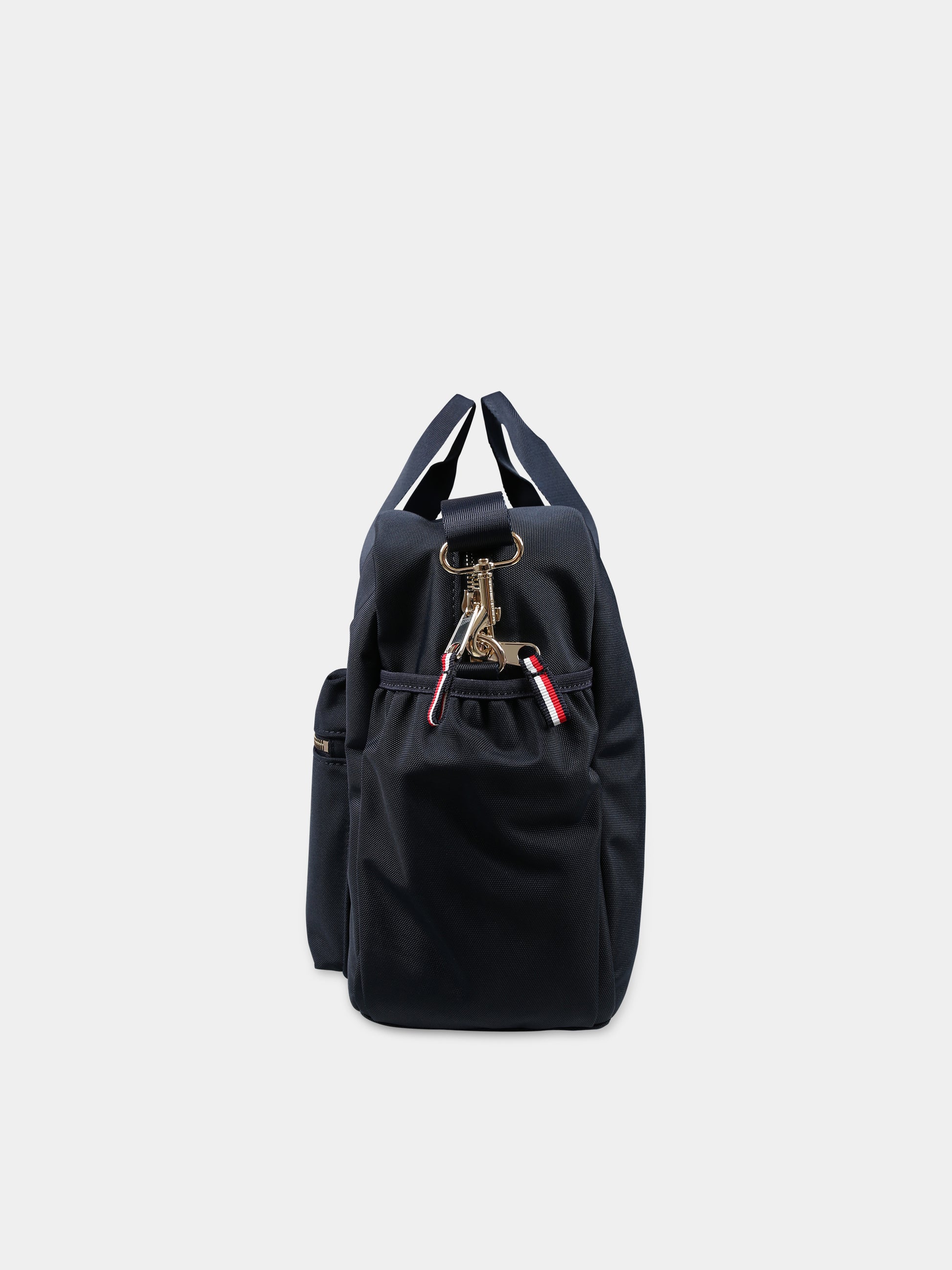 Borsa mamma blu per neonati con logo,Tommy Hilfiger Junior,23FMTAAU0AU01841 DW6