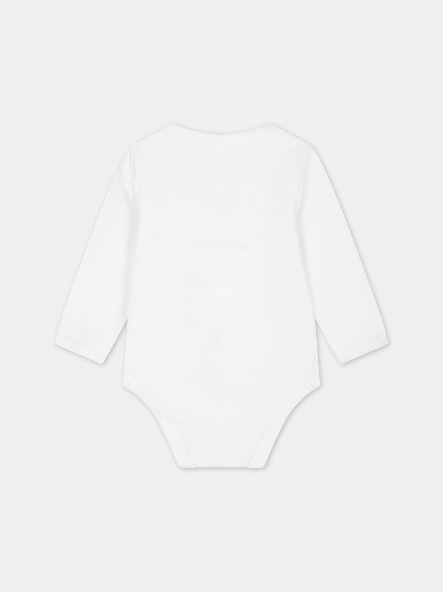 Body bianco per neonati con logo,Tommy Hilfiger Junior,23FMTHKN0KN01773J YBR