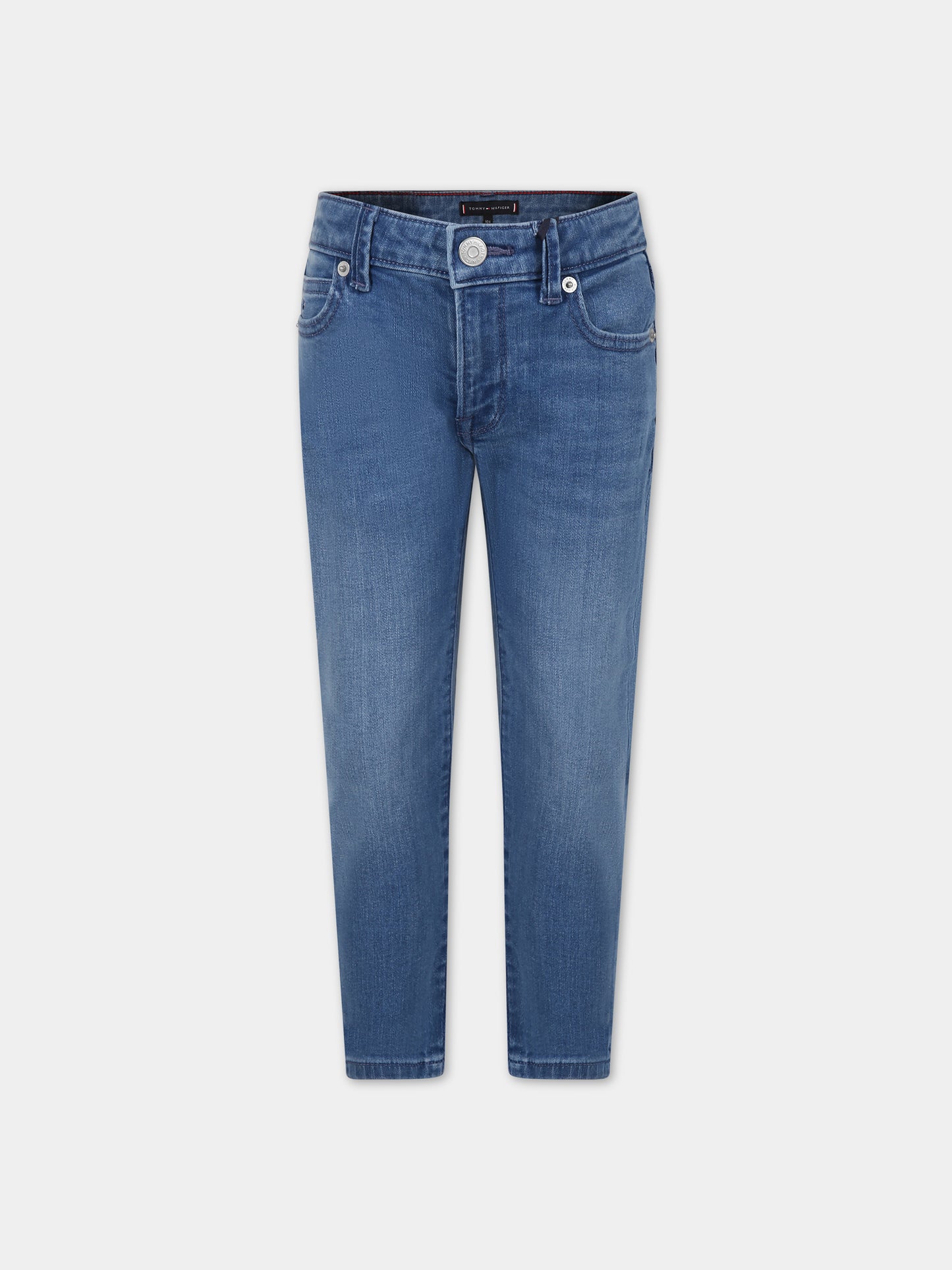 Jeans in denim per bambino con logo,Tommy Hilfiger Junior,23FMTHKB0KB08686J 1A6