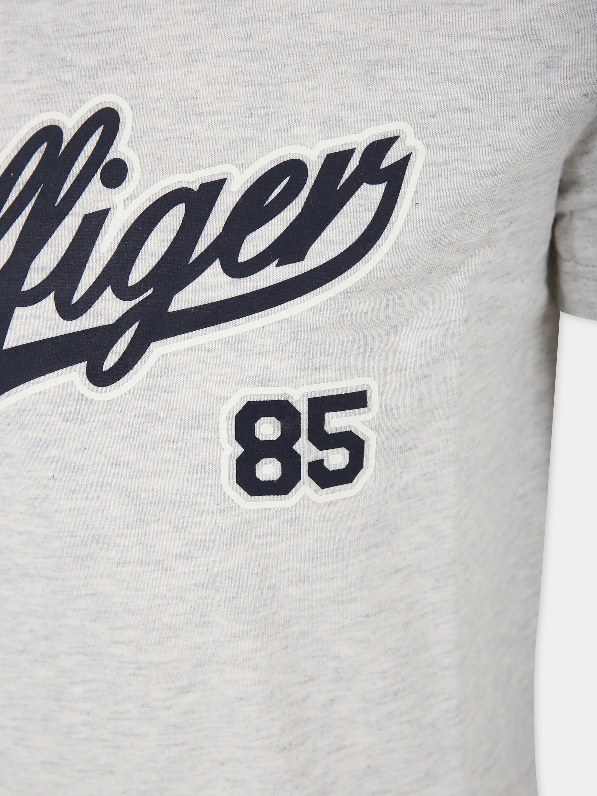 T-shirt grigia per bambino con logo,Tommy Hilfiger Junior,23FMTHKB0KB08679J P1N