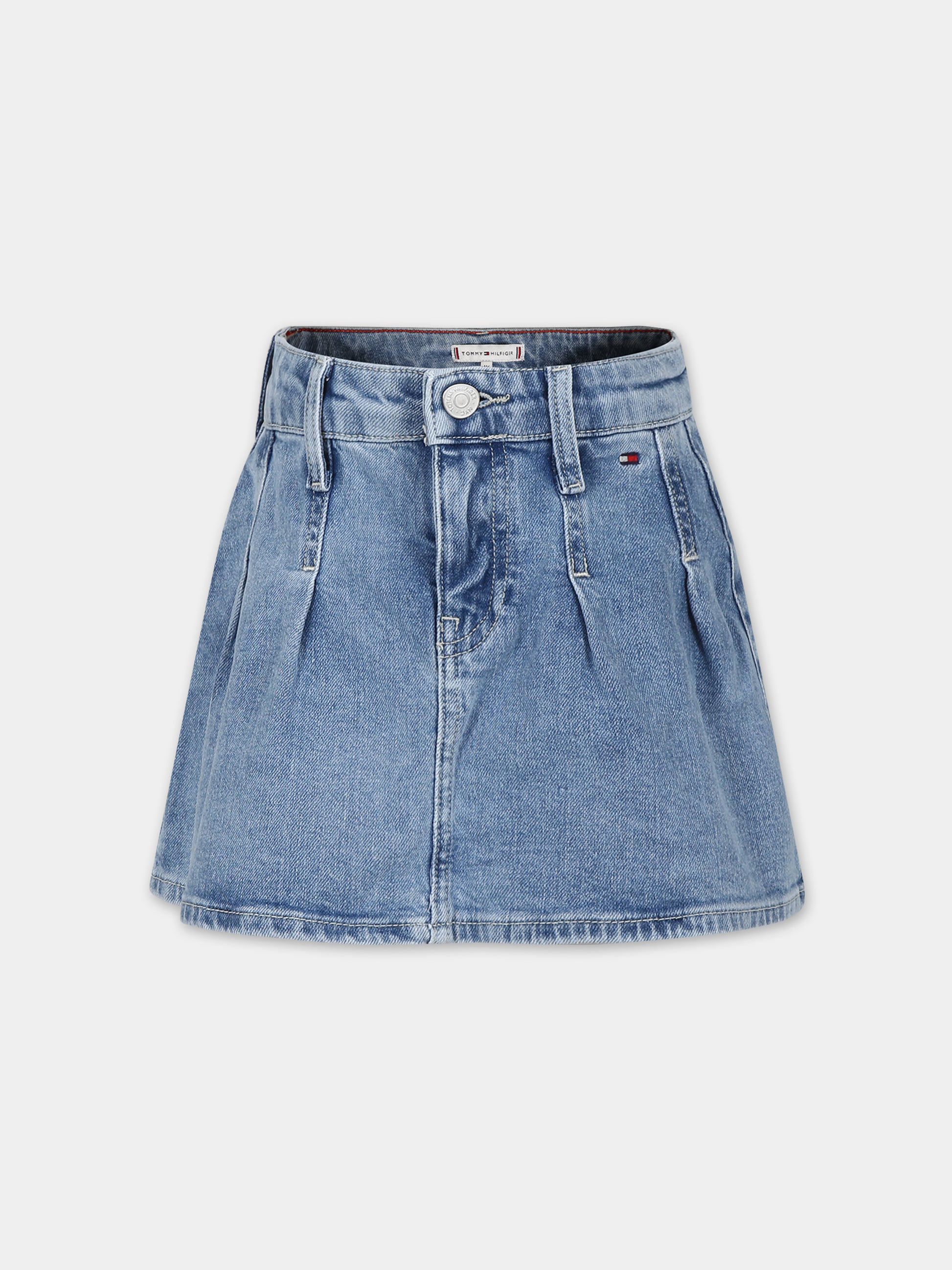 Gonna blu per bambina con bandierina,Tommy Hilfiger Junior,23FMTHKG0KG07762J 1A4