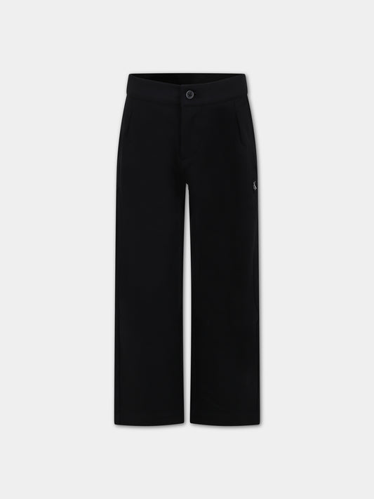Pantalone nero per bambino con logo,Calvin Klein Kids,23FMCKIB0IB01936 BEH