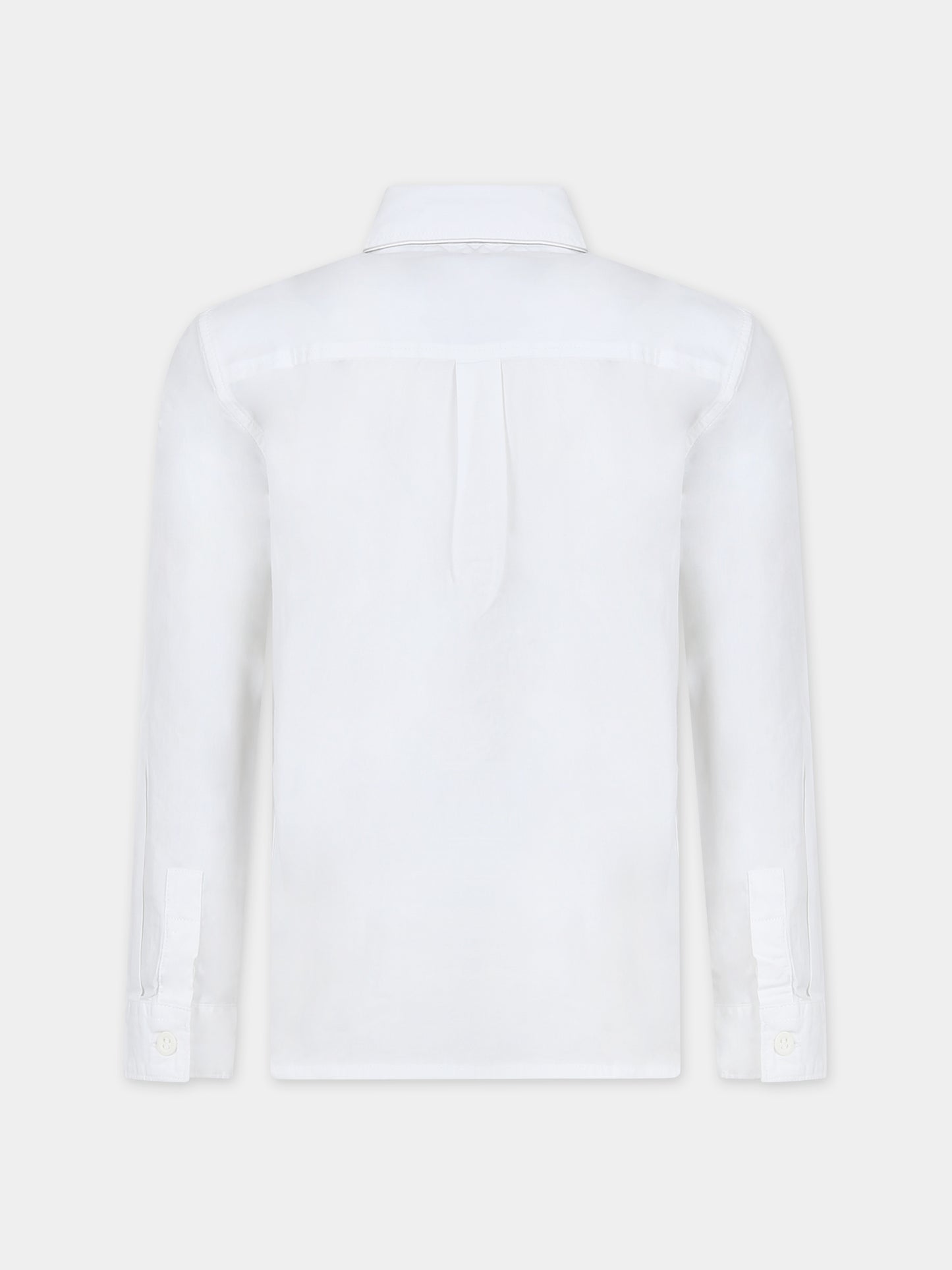 Camicia bianca per bambino con logo,Calvin Klein Kids,23FMCKIB0IB01962 YAF