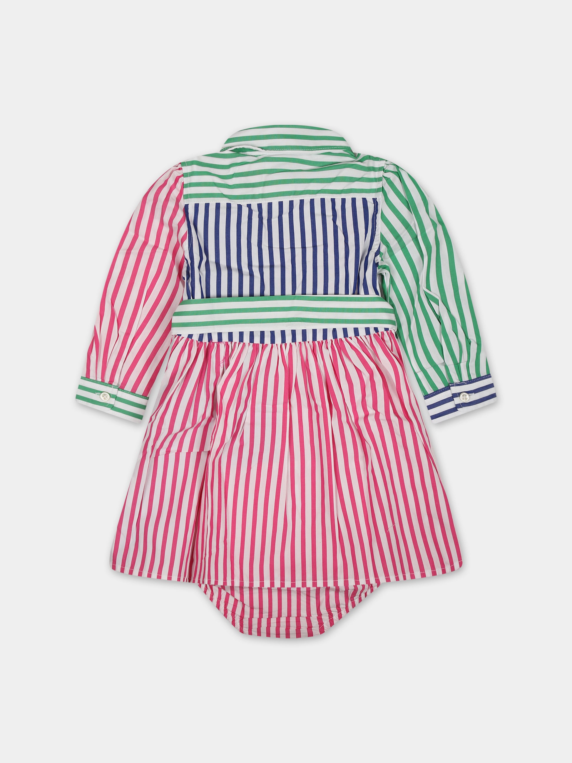 Vestito bianco per neonata con cavallino,Ralph Lauren Kids,925706001