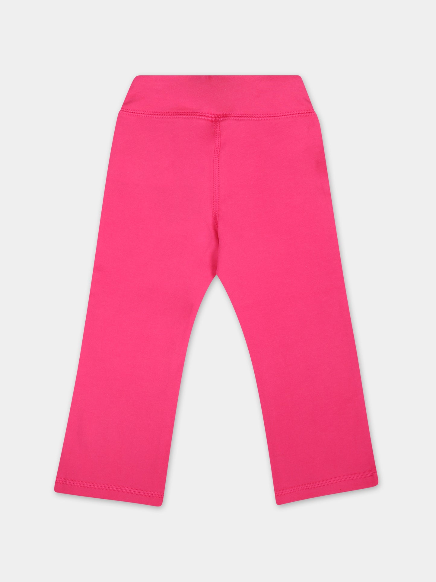 Leggings fucsia per neonata con cavallino,Ralph Lauren Kids,925883002